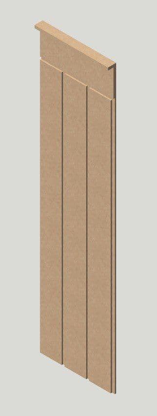 27 cm Genişlik x 105 cm Ham mdf Duvar paneli ( 10 mm kalınlık )