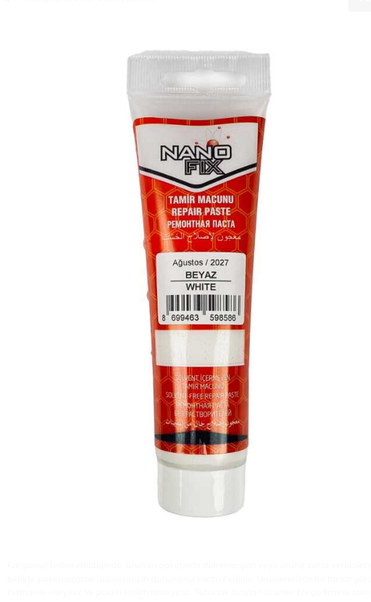 NANOFİX BEYAZ TAMİR MACUNU 200 GR ( TÜP )