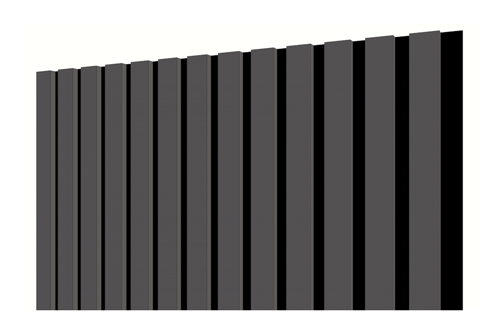 Akustik Esnek Keçe Panel 60x275 cm - Antrasit