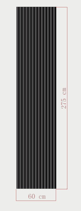 Akustik Esnek Keçe Panel 60x275 cm - Antrasit