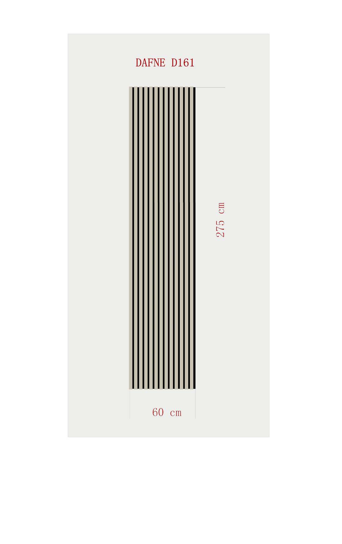 AKUSTİK ESNEK KEÇE PANEL 60x275 CM – DAFNE