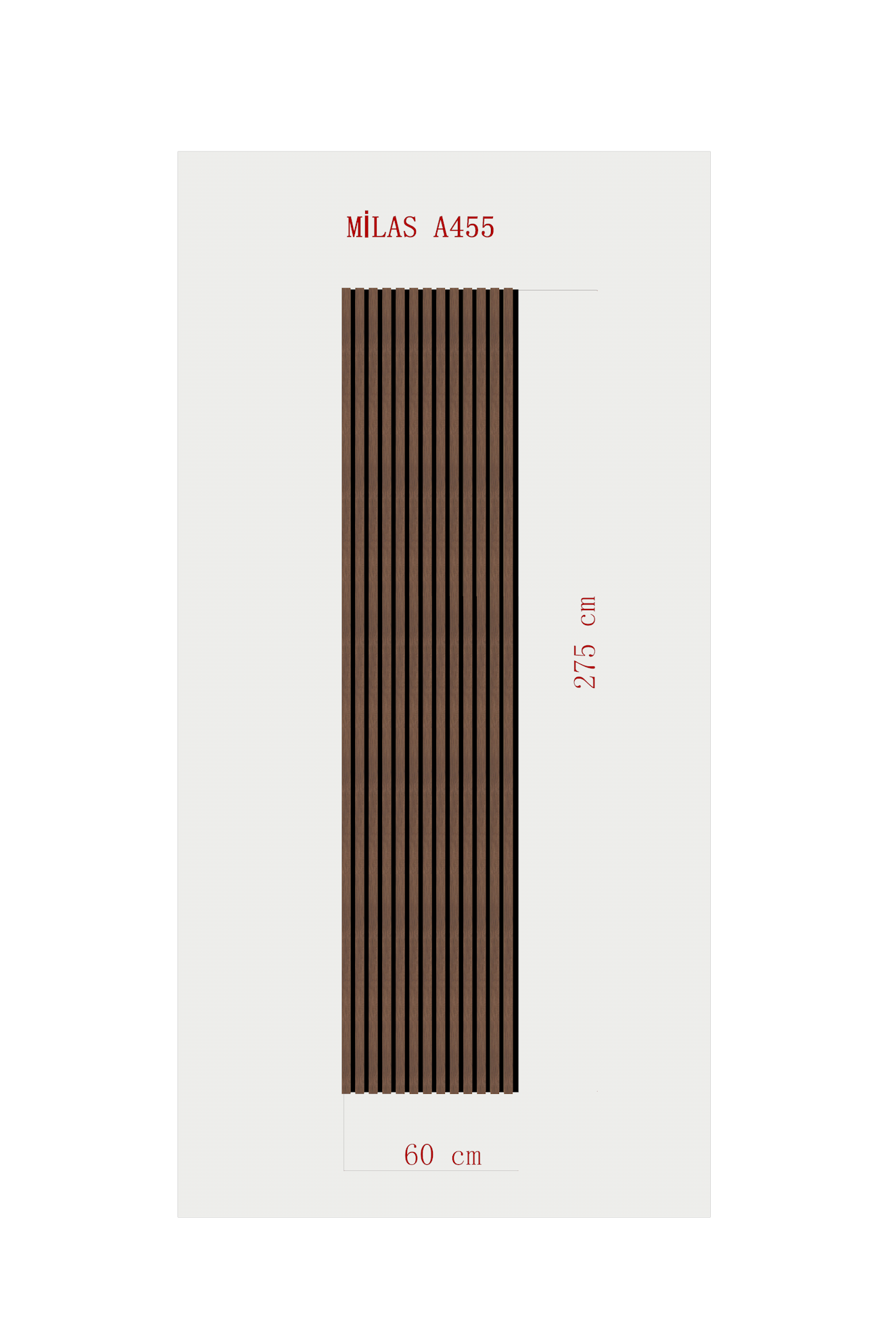 AKUSTİK ESNEK KEÇE PANEL 60x275 CM – MİLAS