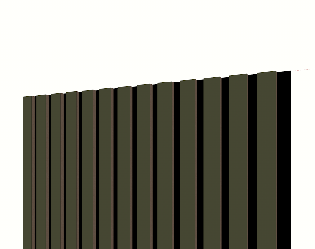 Akustik Esnek Keçe Panel 60x275 cm – Botanik Yeşil