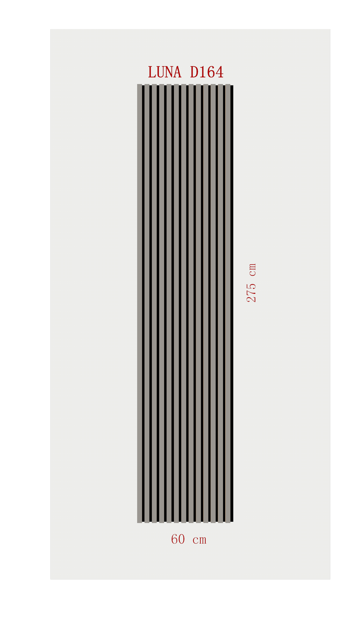 AKUSTİK ESNEK KEÇE PANEL 60x275 CM – LUNA