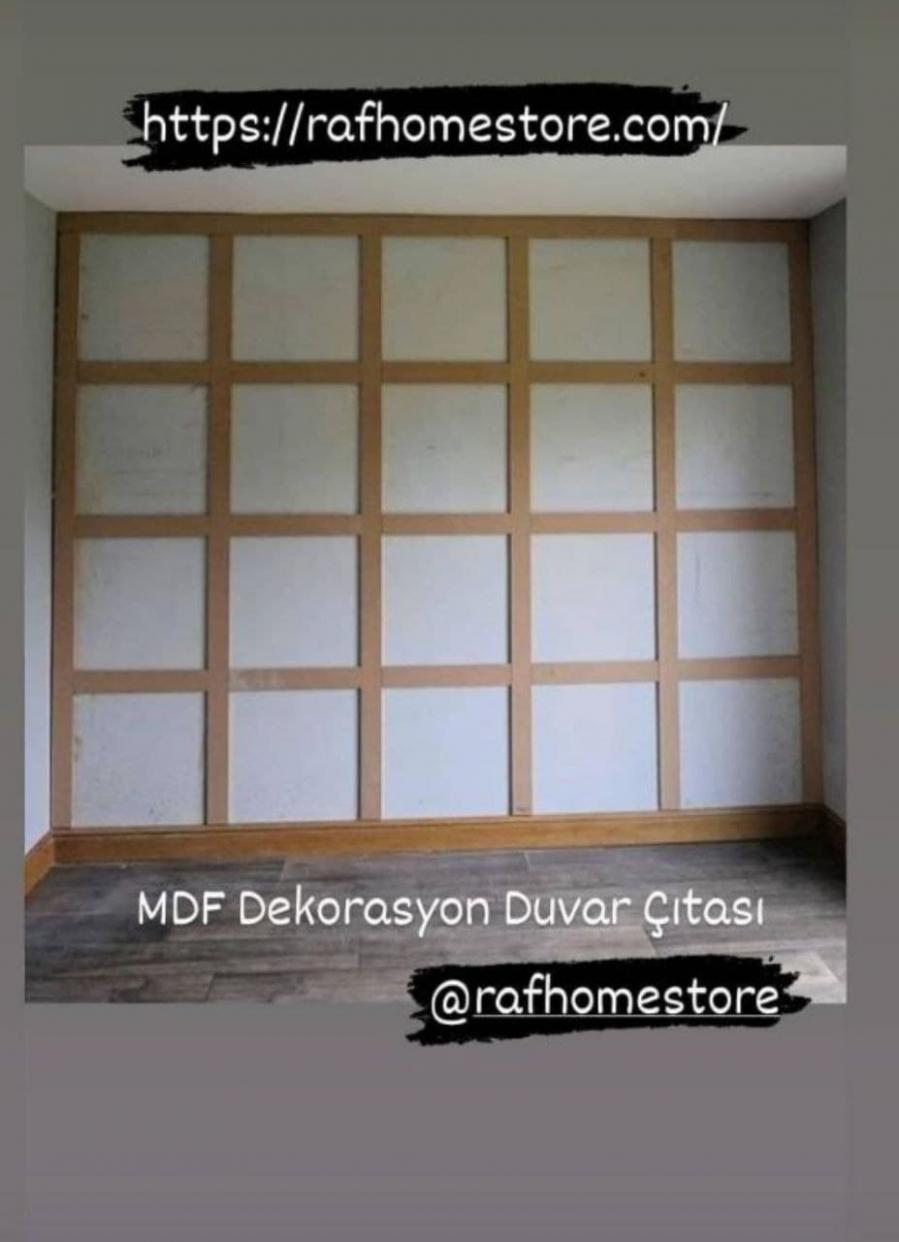 İskandinav Duvar Çıtası 10 Mm (Kalinlik) 6 Cm (En) X 210 Cm (Boy)ham Mdf ( 1 Boy )