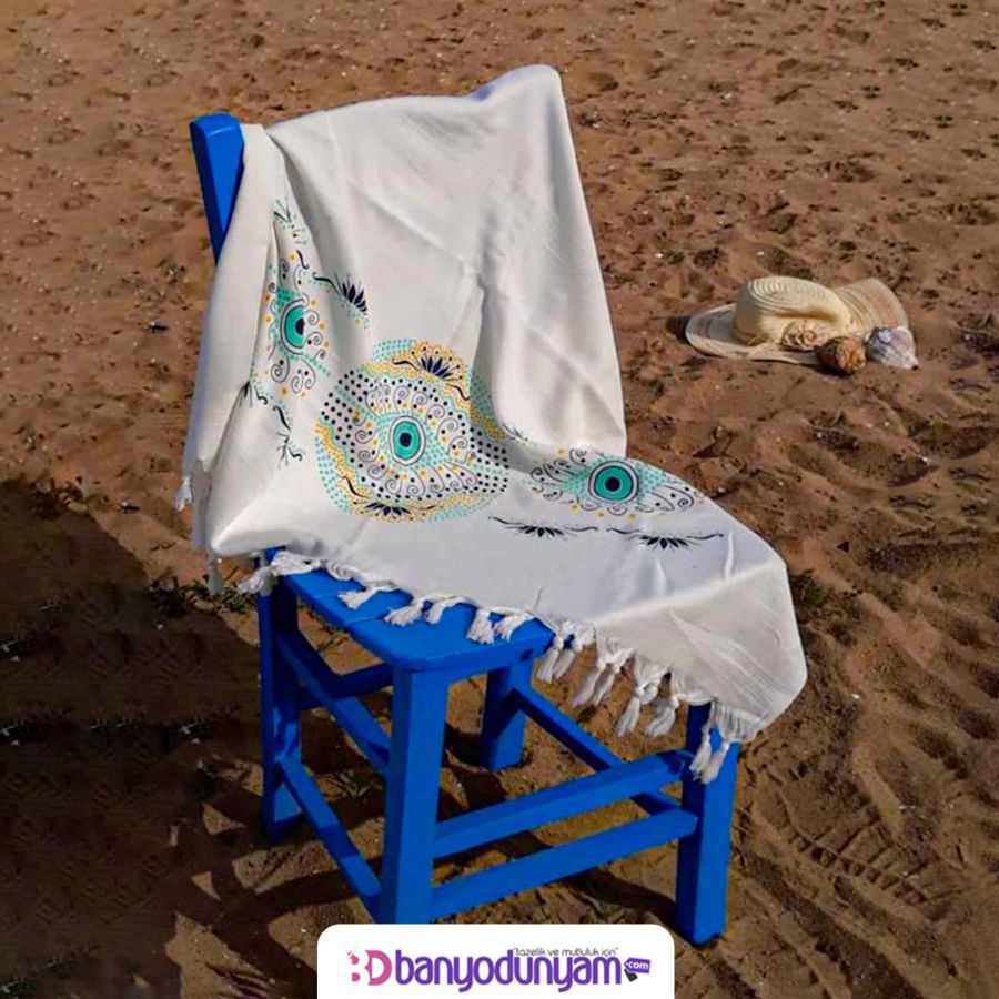 Nazarlık Göz Baskılı Plaj Peştemali