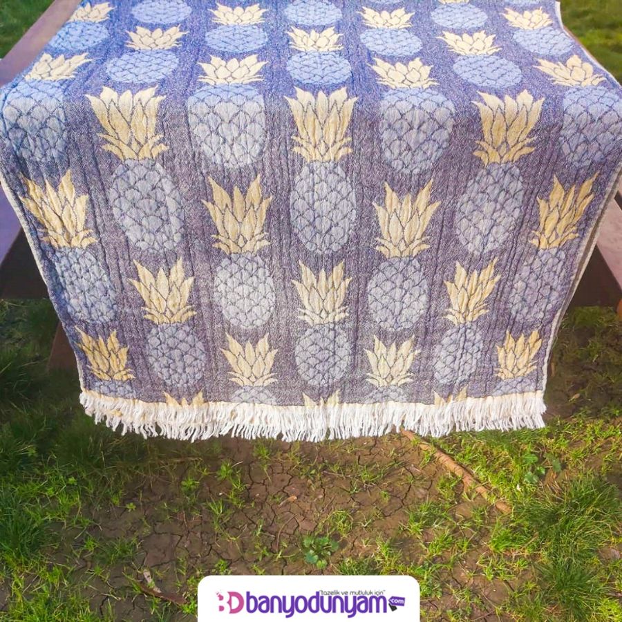 Ananas Desenli Jakarlı Peştemal