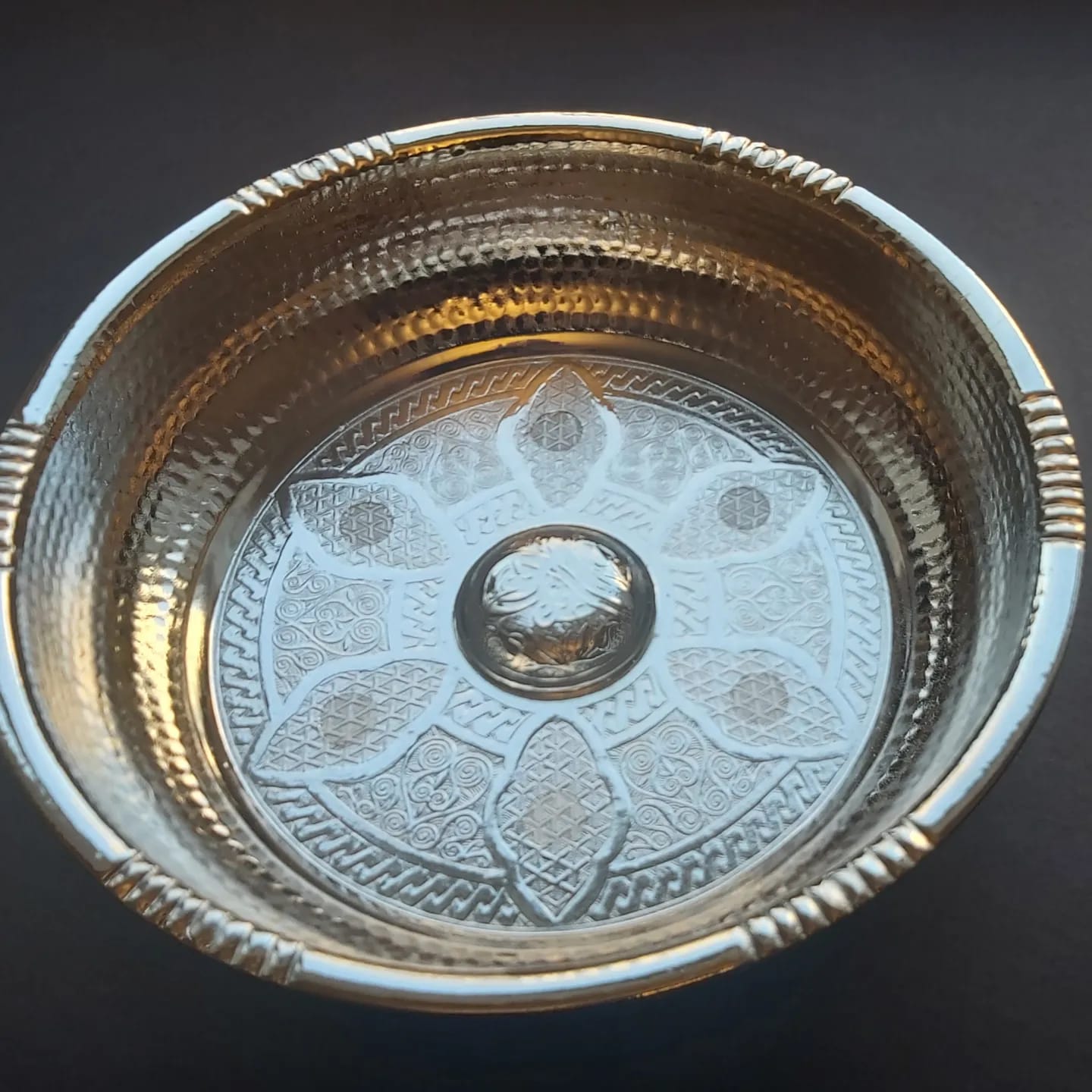 Gümüş Renkli Metal Hamam Tası