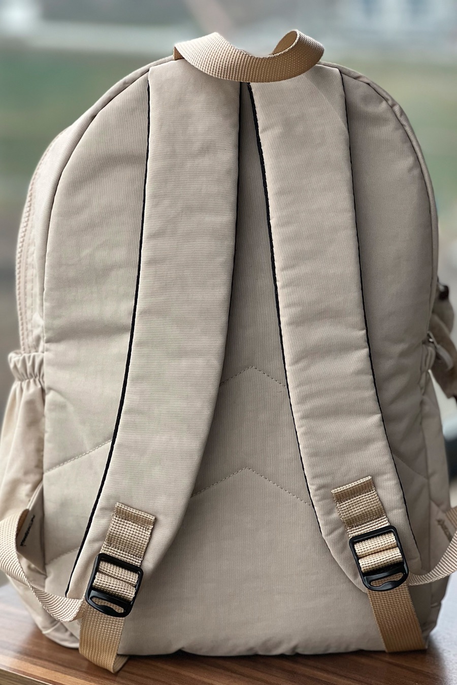 NEMO BAGS Unisex BEJ Sırt Çantası Okul Çantası Laptop ve Seyahat Çantası Su Geçirmez Spor Çantası 40x30x15cm