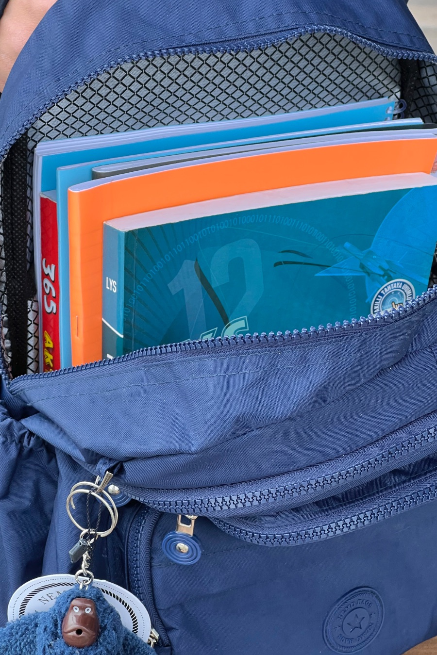 NEMO BAGS Unisex LACİVERT Sırt Çantası Okul Çantası Laptop ve Seyahat Çantası Su Geçirmez Spor Çantası 40x30x15cm