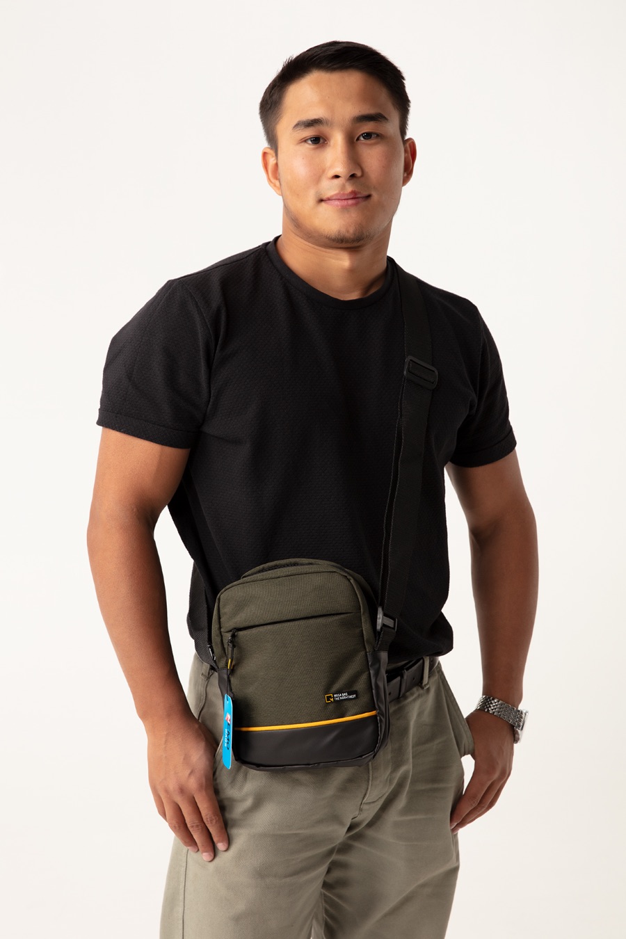 NEMO BAGS Unisex HAKİ Çapraz Sırt Ve Göğüs Çantası NemoBags Bodybag Çanta 21x17x6cm