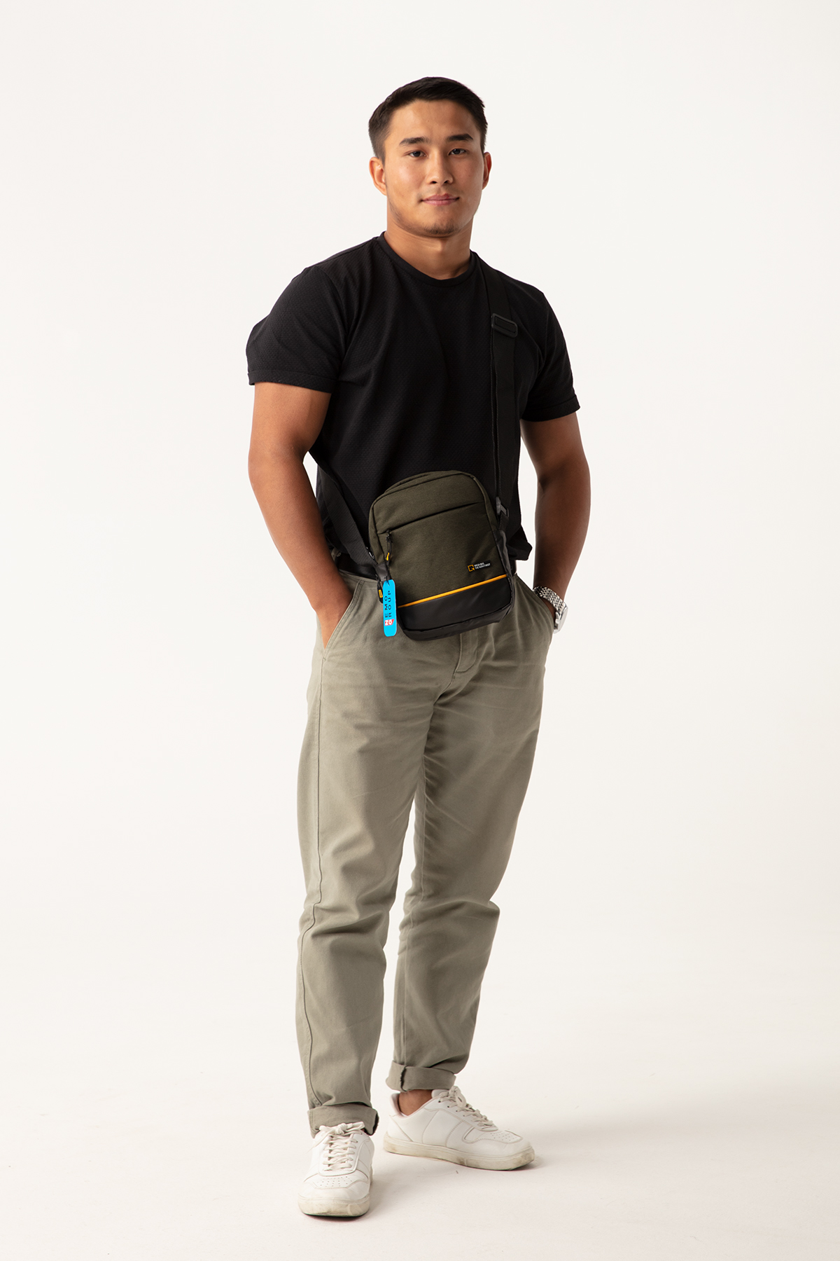 NEMO BAGS Unisex HAKİ Çapraz Sırt Ve Göğüs Çantası NemoBags Bodybag Çanta 21x17x6cm