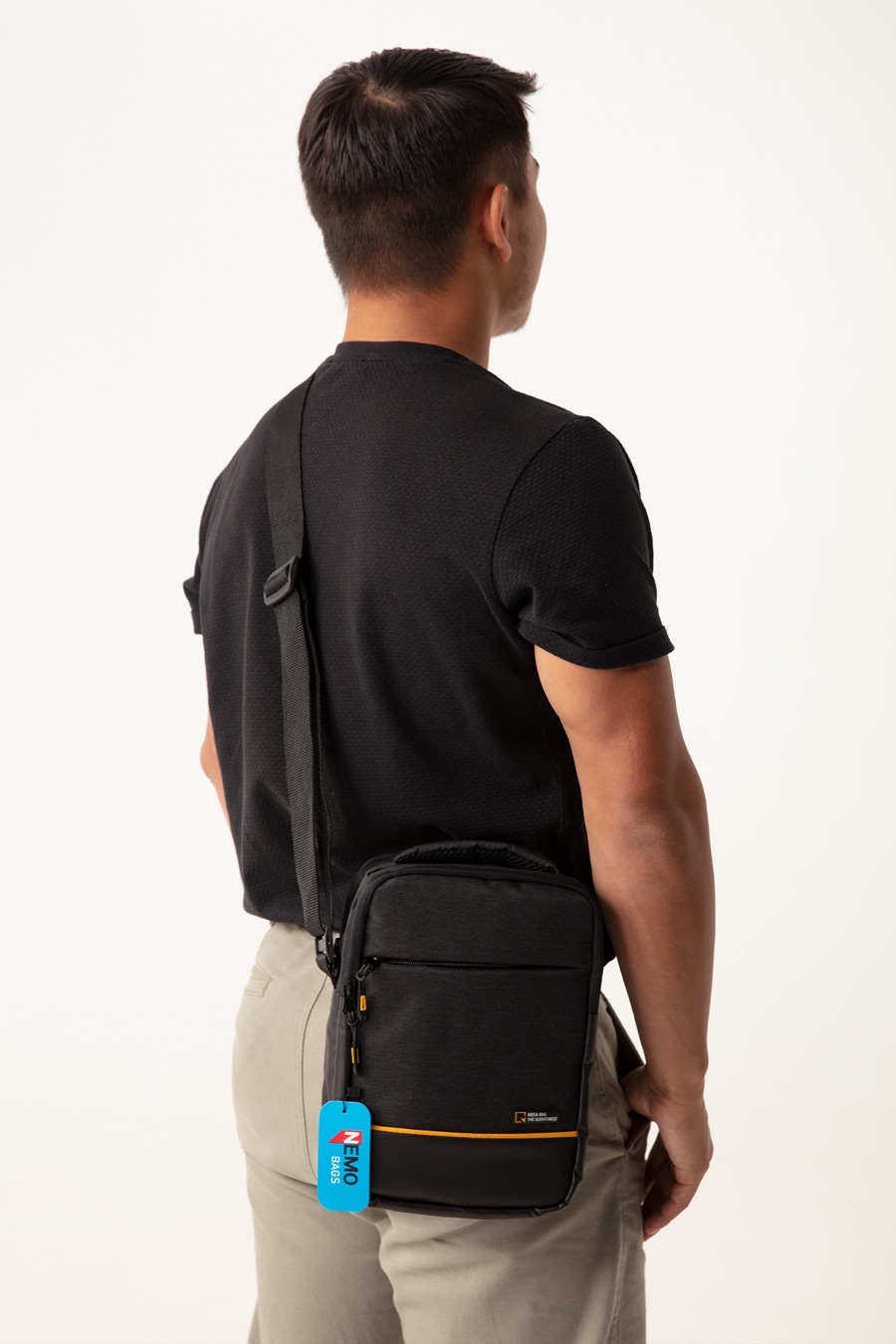 NEMO BAGS Unisex Siyah Çapraz Sırt Ve Göğüs Çantası NemoBags Bodybag Çanta 25x18x9cm