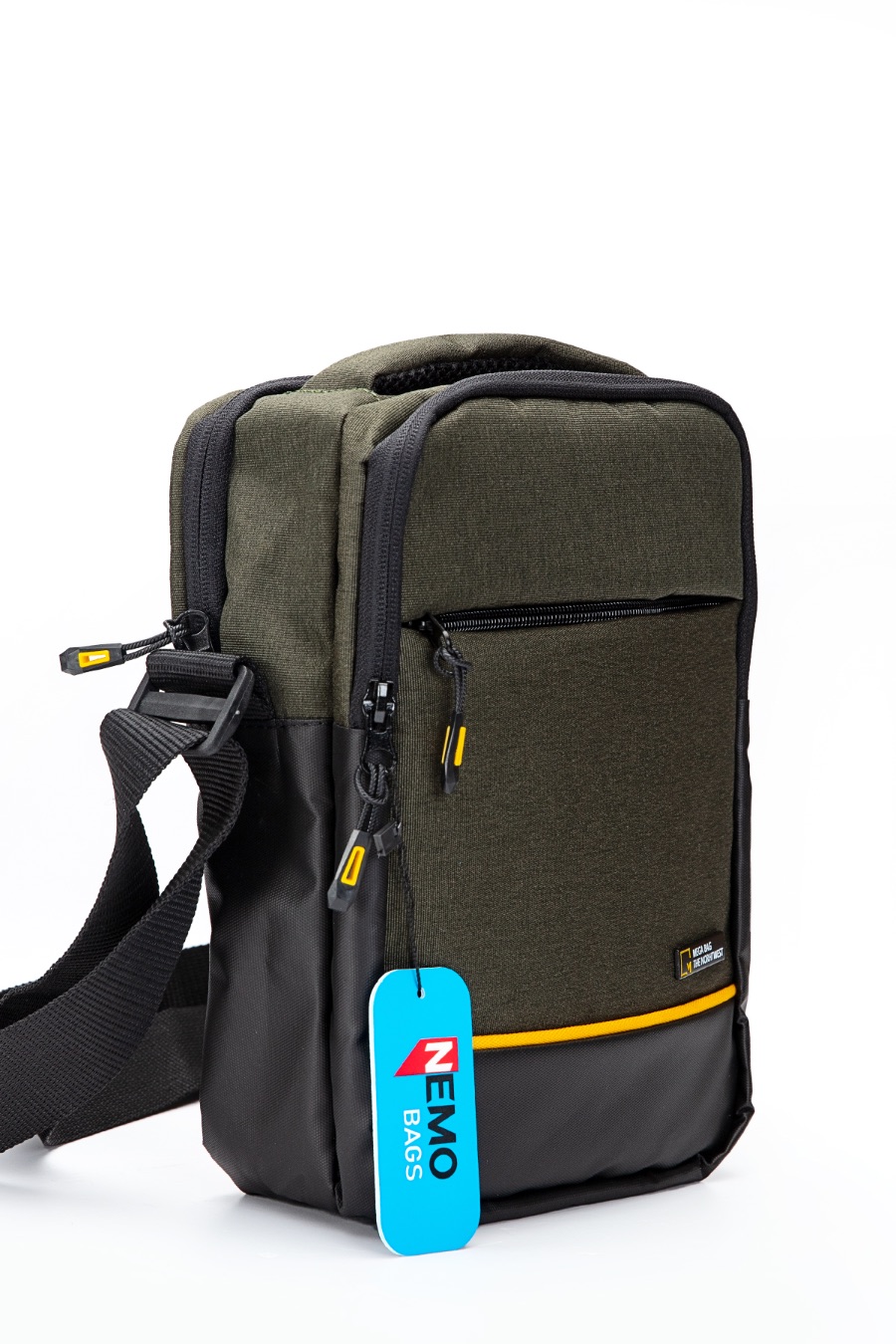 NEMO BAGS Unisex HAKİ Çapraz Sırt Ve Göğüs Çantası NemoBags Bodybag Çanta 25x18x9cm