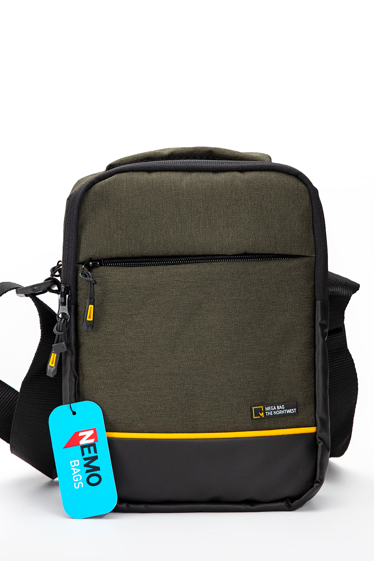 NEMO BAGS Unisex HAKİ Çapraz Sırt Ve Göğüs Çantası NemoBags Bodybag Çanta 25x18x9cm