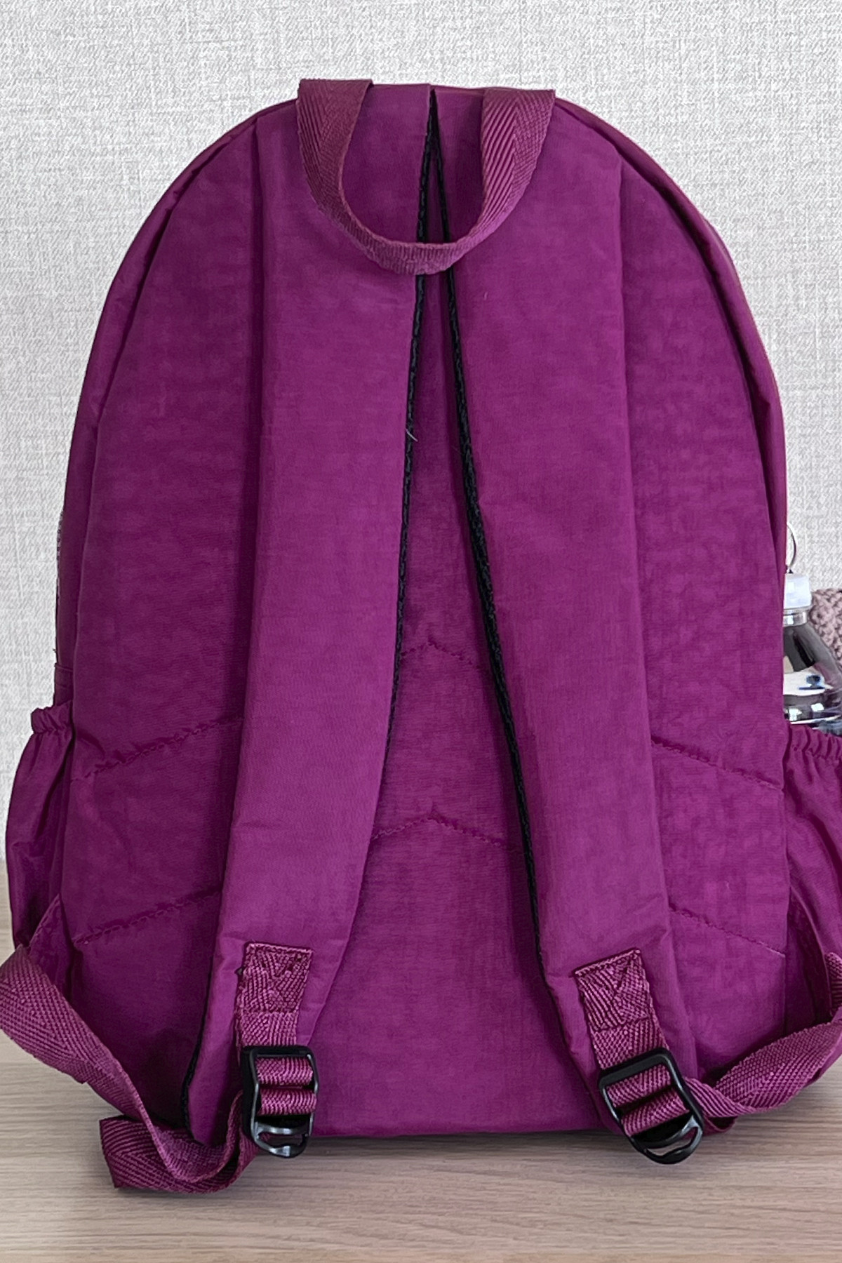Nemo Bags KOYU BORDO Sırt, Okul, 14 İnç Laptop, Seyahat Çantası Amigurumi Ayıcık Anahtarlık Hediyeli