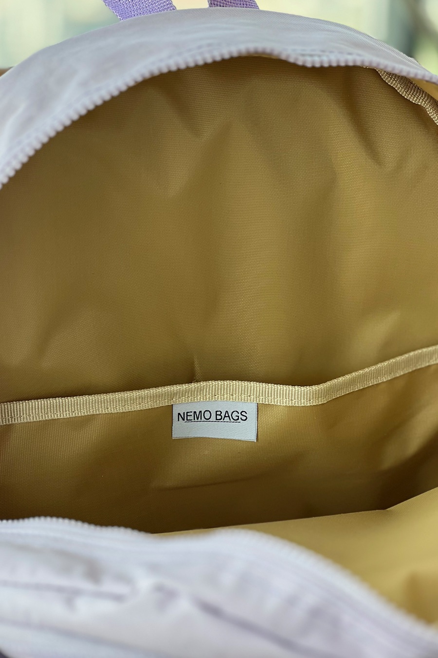Nemo Bags Okul Çantası Unisex Lila Orta Boy Su Geçirmez Klinkır Kumaş Seyahat Laptop Çantası Su Geçirmez