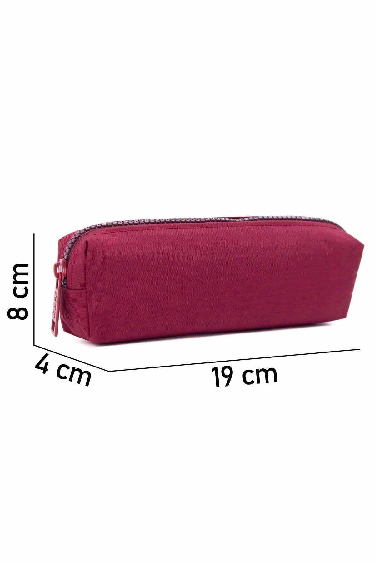 Nemo Bags Kalemlik Bordo Tek Cepli Krinkıl Su Geçirmez Kalem Kutusu