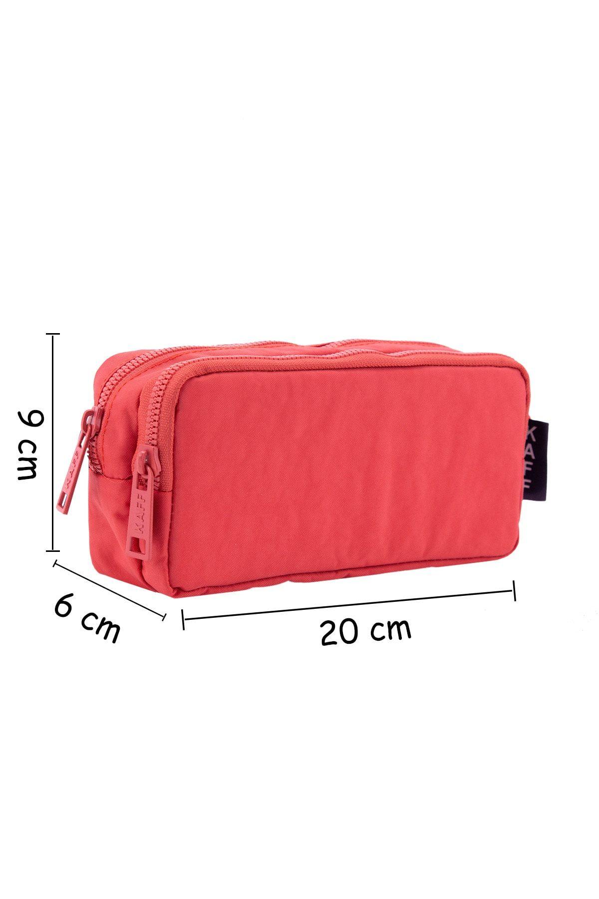 Nemo Bags Mercan Su Geçirmez Krinkıl Kumaş Çift Bölmeli Kalemlik Kalem Kutusu