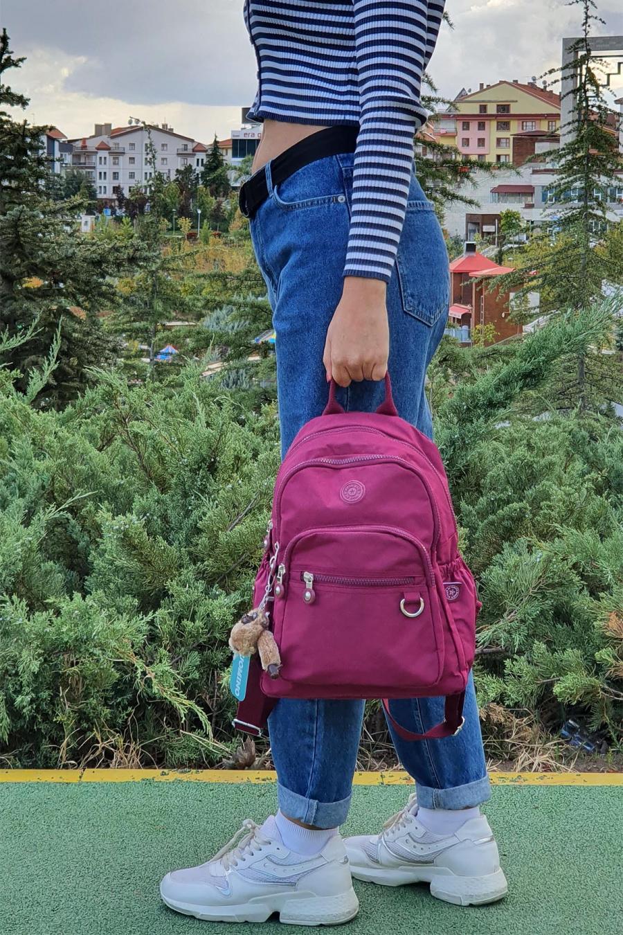 Bordo Mini Sırt Çantası Su Geçirmez Günlük Kullanım Mega 12'' İnç Tablet Çantası by Nemo Group