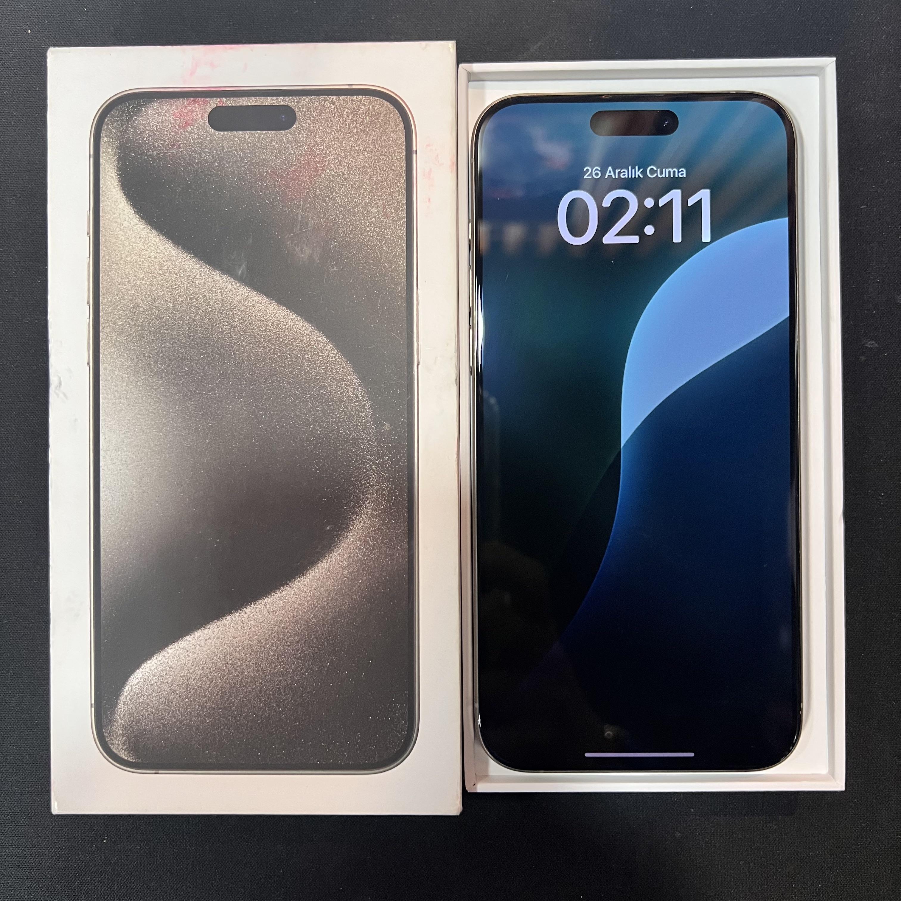 iPhone 15 Pro Max 256gb Naturel Titanyum