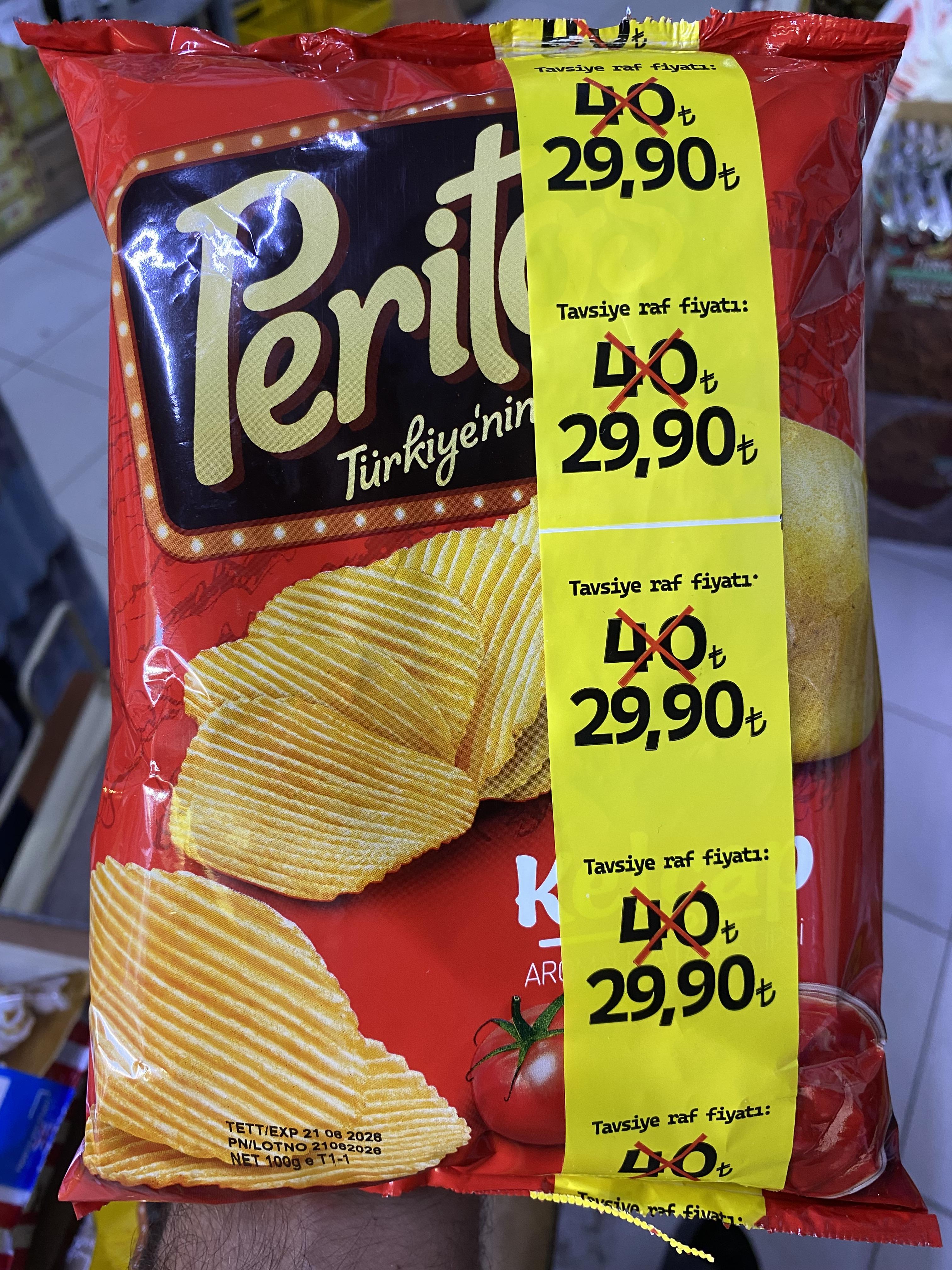 CİPSİ PERİTOS 100 GR *9* KETÇAP
