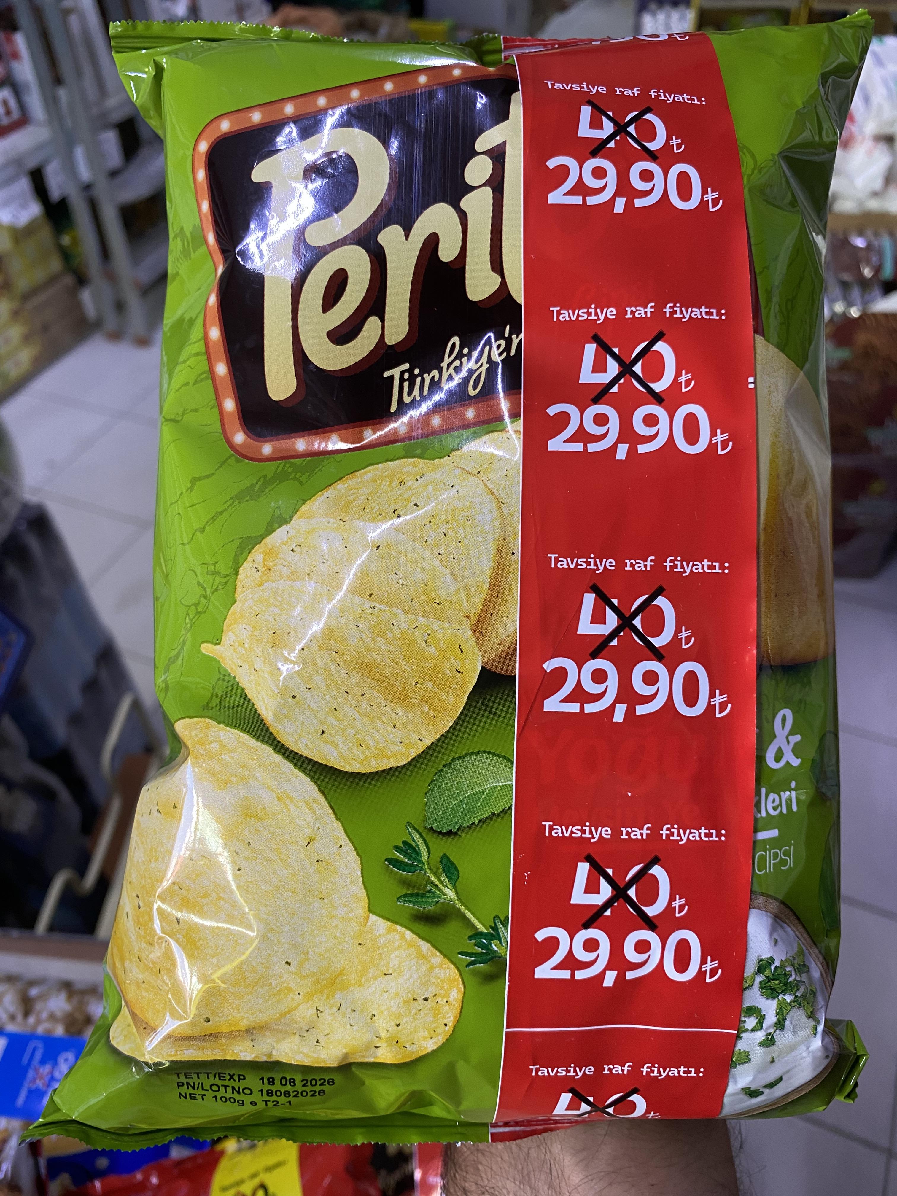 CİPSİ PERİTOS 100 GR *9* YOĞURT
