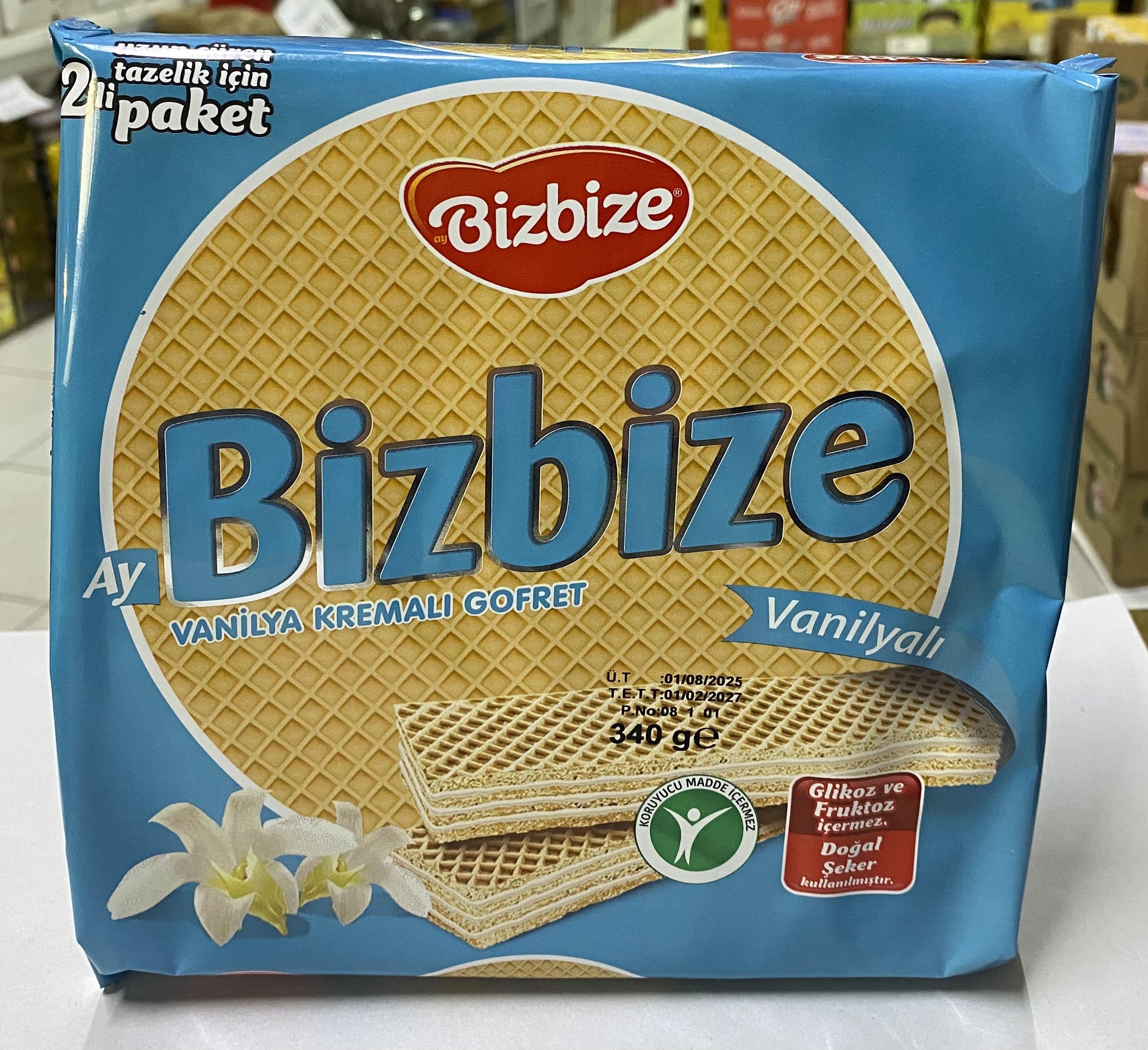 BİZBİZE GOFRET 340 GR VANİLYA *12*