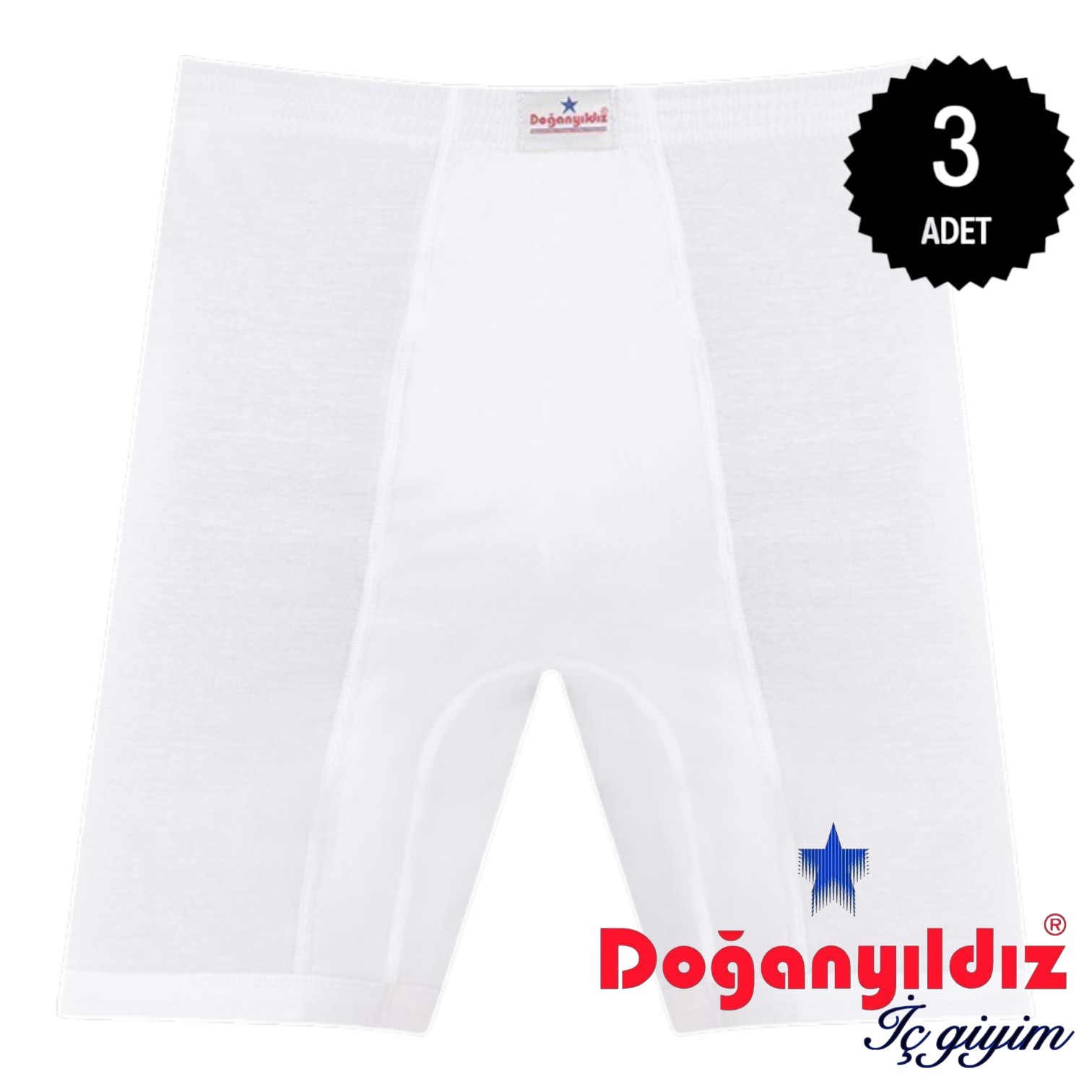 Doğan Yıldız 2150 Penye Erkek Paçalı Külot 3 lü Paket