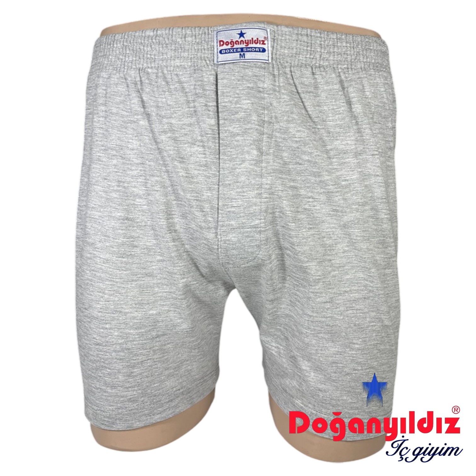 Doğan Yıldız 2210 Penye Boxer Külot Gri