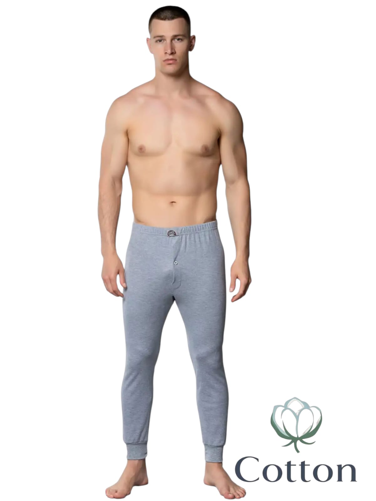 Gümüş İç Giyim 4017 Erkek İnterlok Pijama Alt Gri