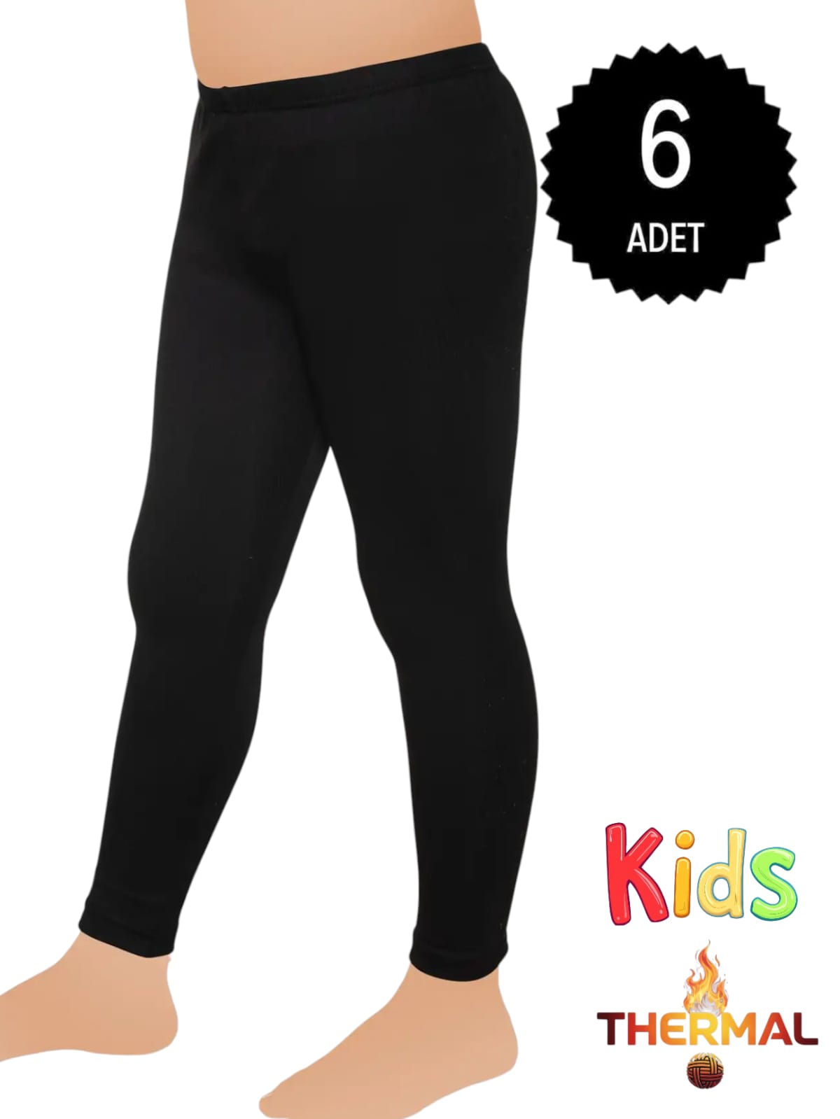 Gümüş İç Giyim 4071 Erkek Çocuk Termal Tayt 6 lı Paket
