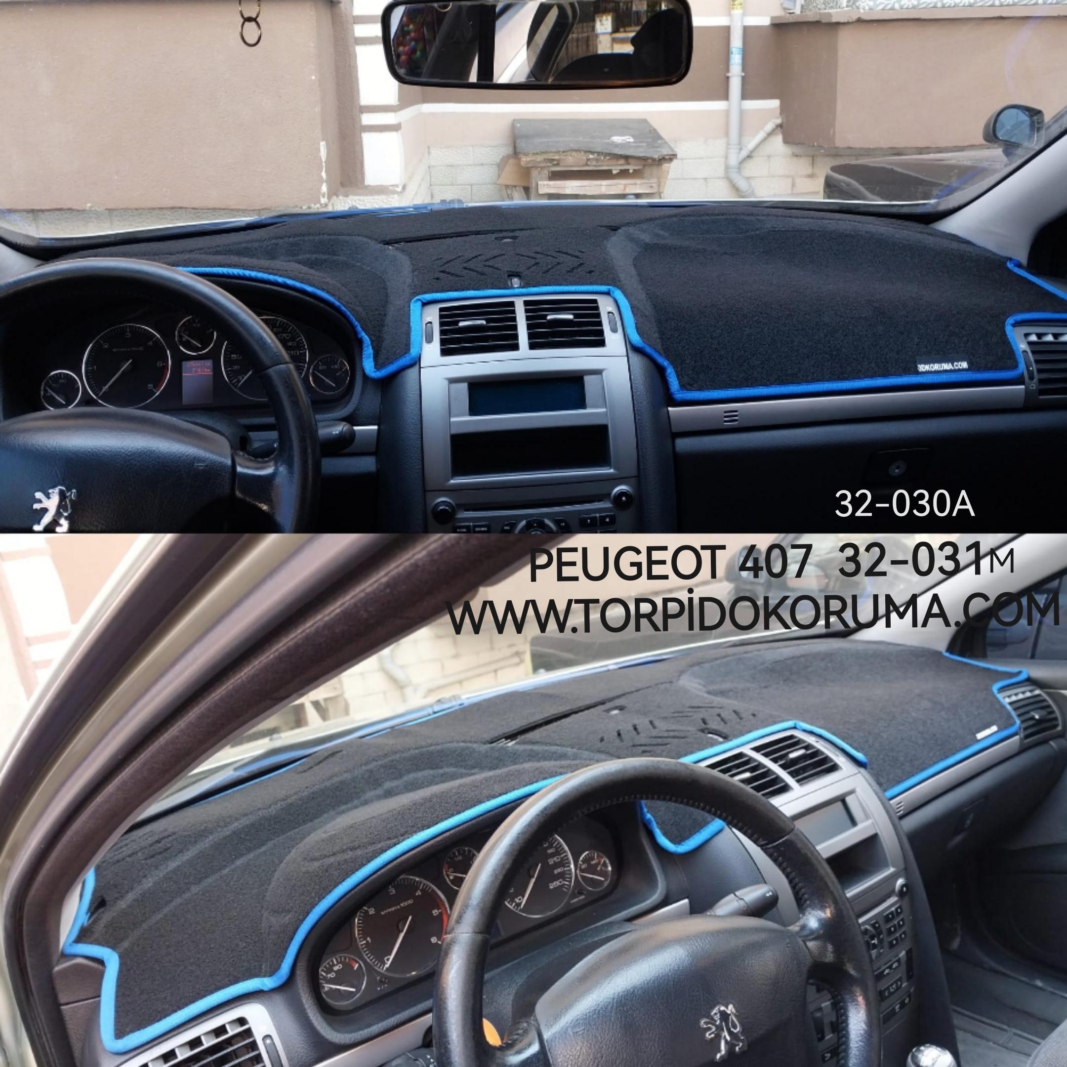 Peugeot 407 Konsol Torpido 3D Koruma Koruyucu Kılıfı