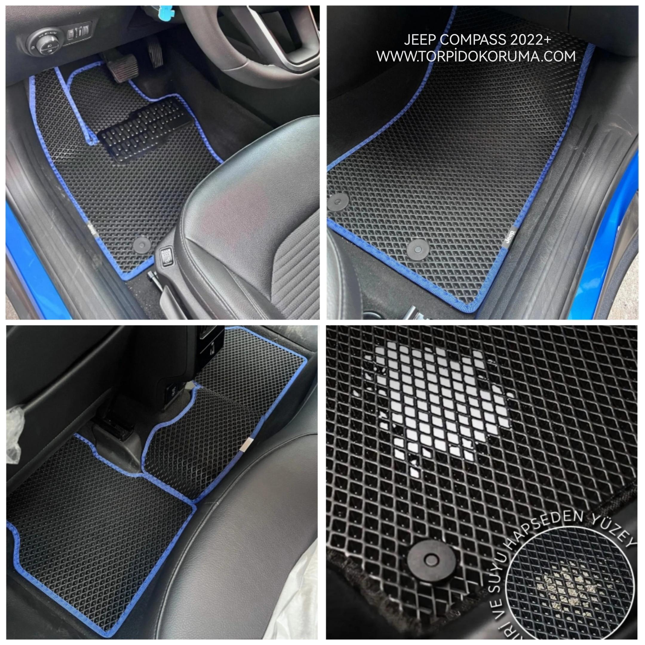 Jeep Compass 2022+ Akıllı Premium Eva Oto Paspas (Aksesuarlar Fiyata Dahil Değildir)