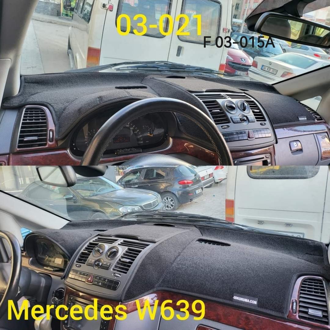 Mercedes Vito W639 2003 - 2014 Konsol Torpido 3D Koruma Koruyucu Kılıfı