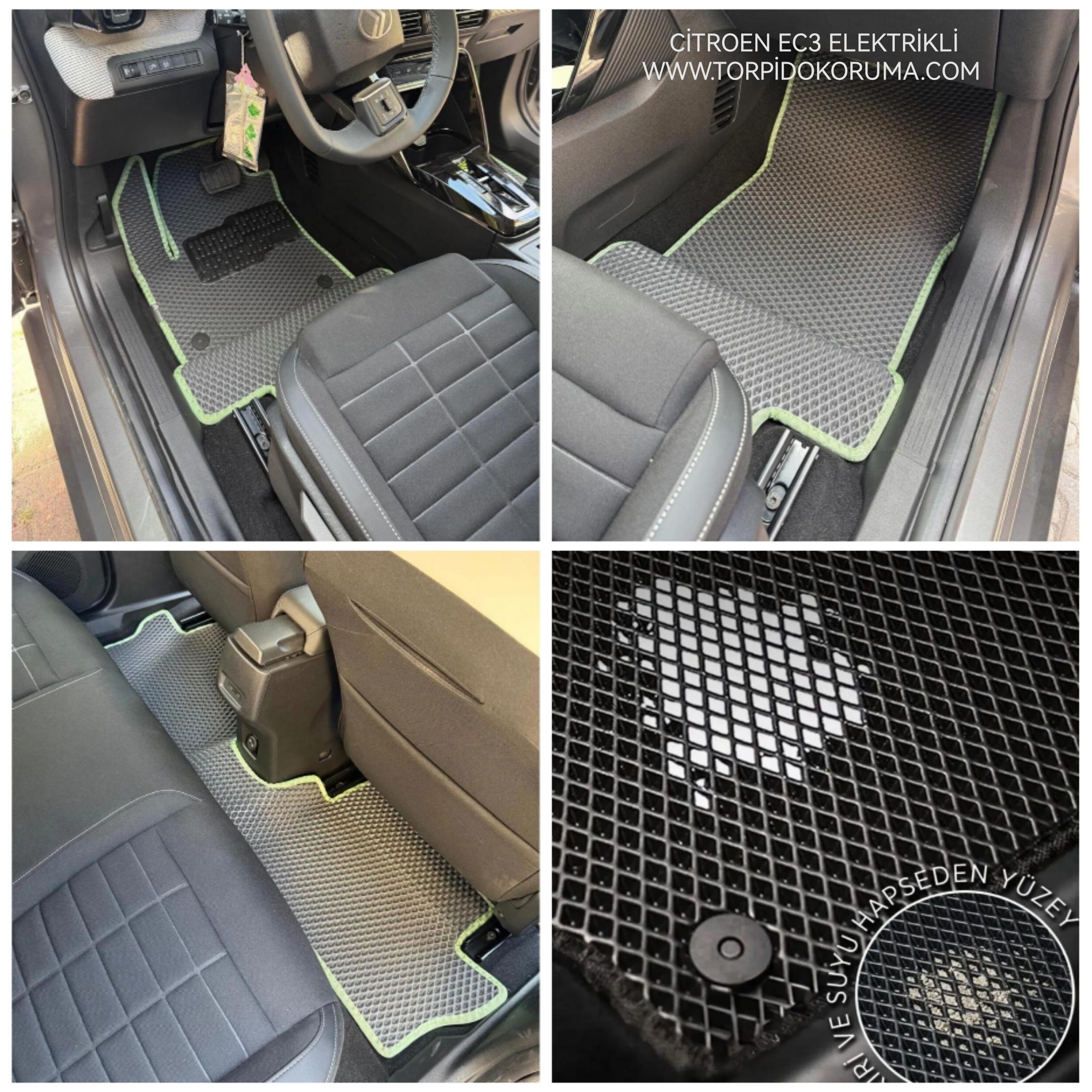 Citroen EC3 Elektrikli Kasa Akıllı Premium Eva Oto Paspas (Aksesuarlar Fiyata Dahil Değildir)