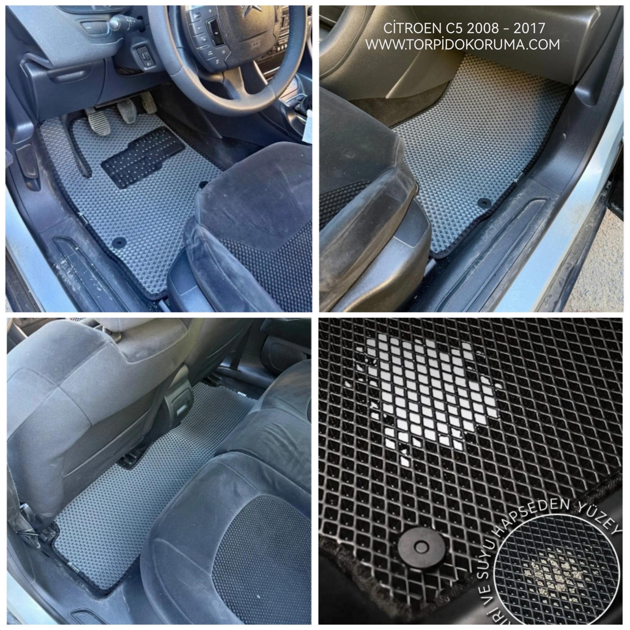 Citroen C5 2008 - 2017 Kasa Akıllı Premium Eva Oto Paspas (Aksesuarlar Fiyata Dahil Değildir)