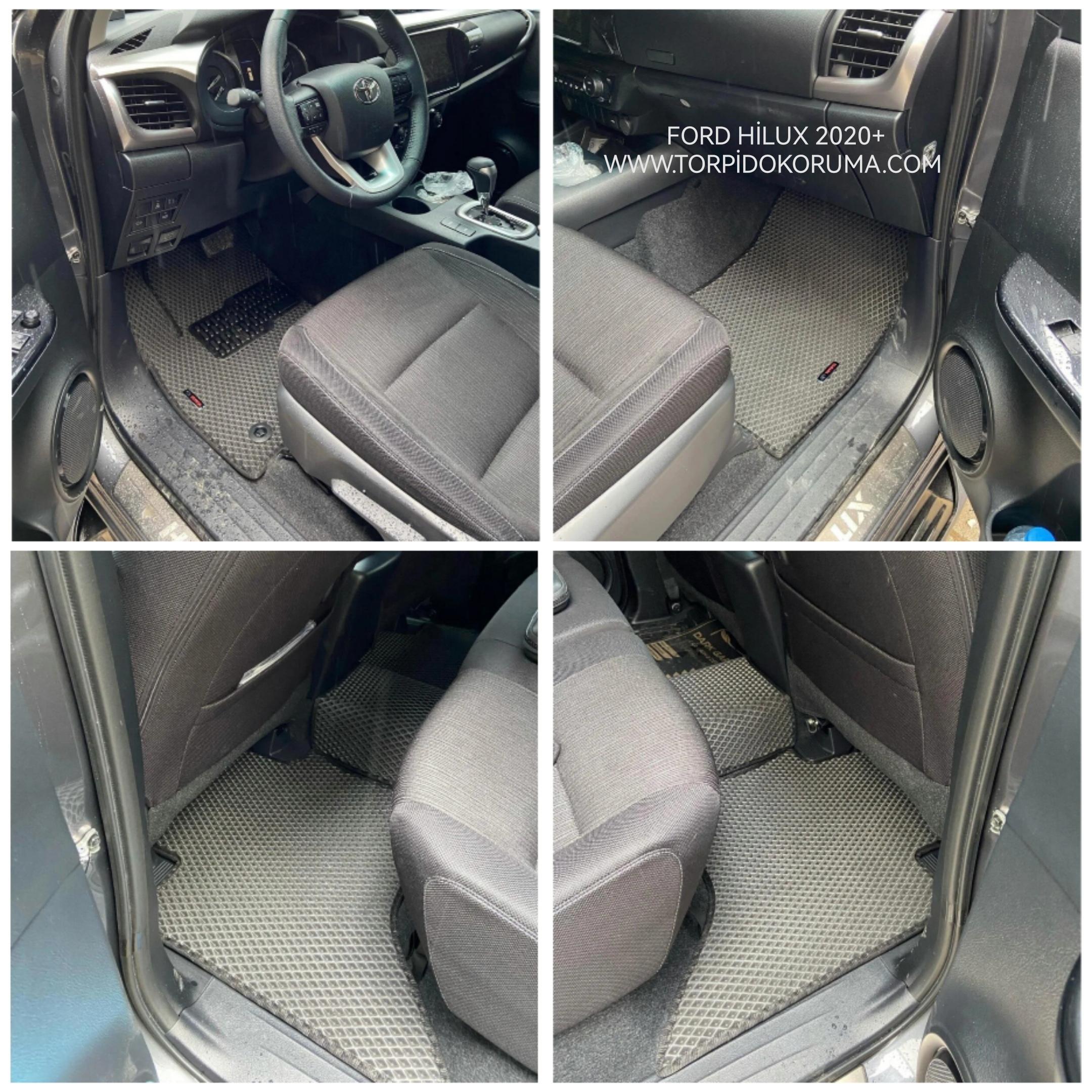 Ford Hilux 2020+ Kasa Akıllı Premium Eva Oto Paspas (Aksesuarlar Fiyata Dahil Değildir)