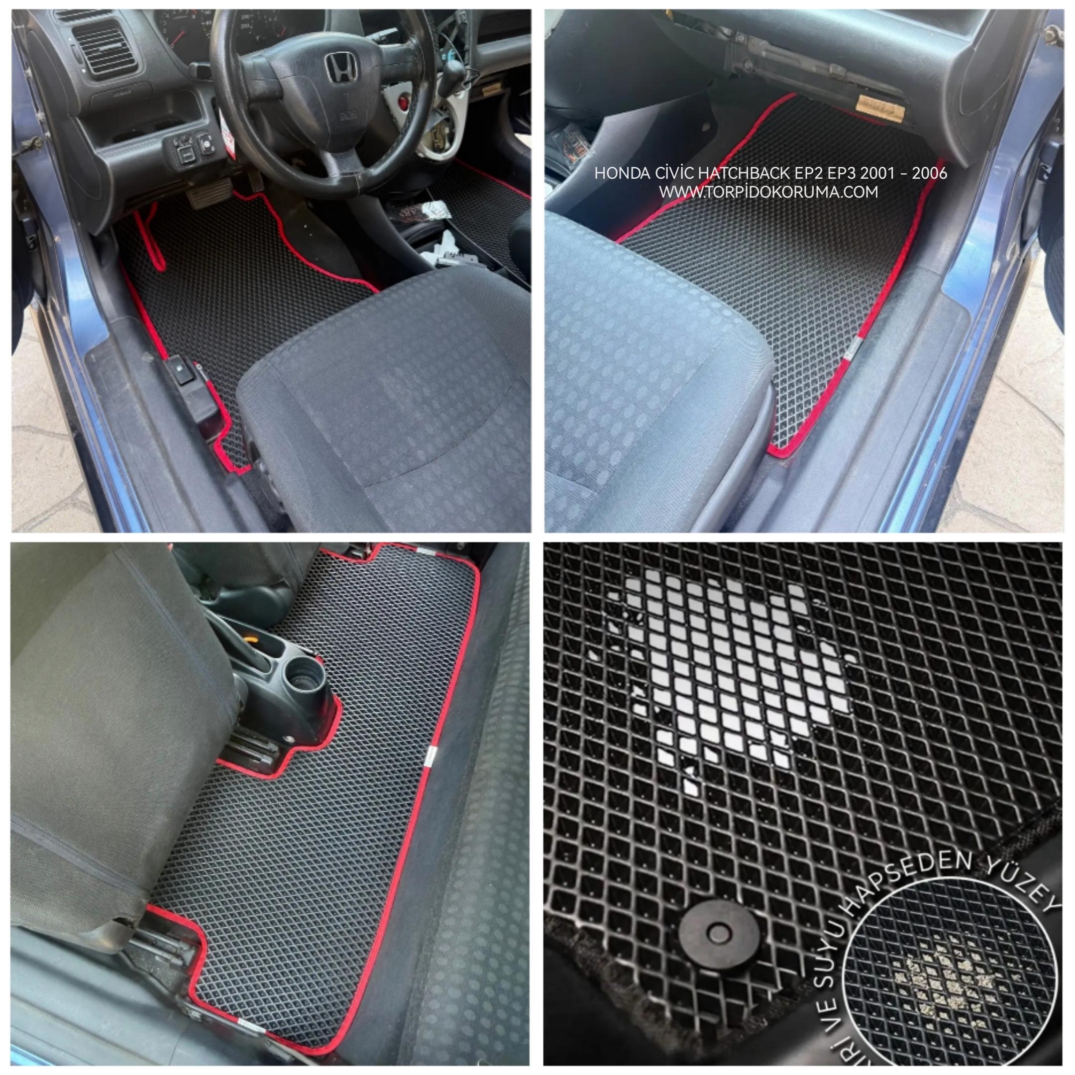 Honda Civic Ep2 Ep3 2001 - 2006 Hatchback Akıllı Premium Eva Oto Paspas (Aksesuarlar Fiyata Dahil Değildir)