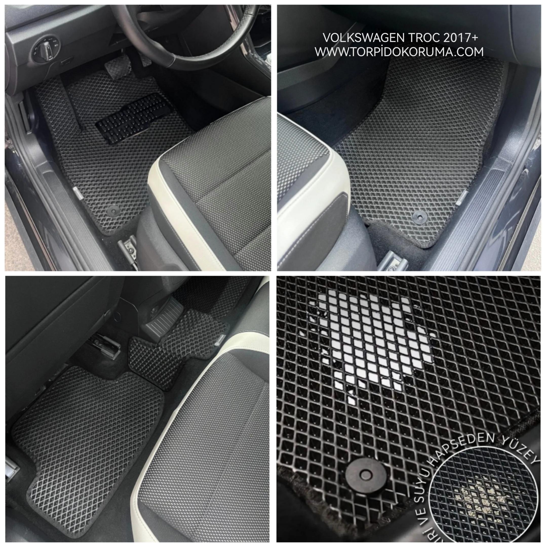 Volkswagen T - Roc 2017+ Kasa Akıllı Premium Eva Oto Paspas (Aksesuarlar Fiyata Dahil Değildir)