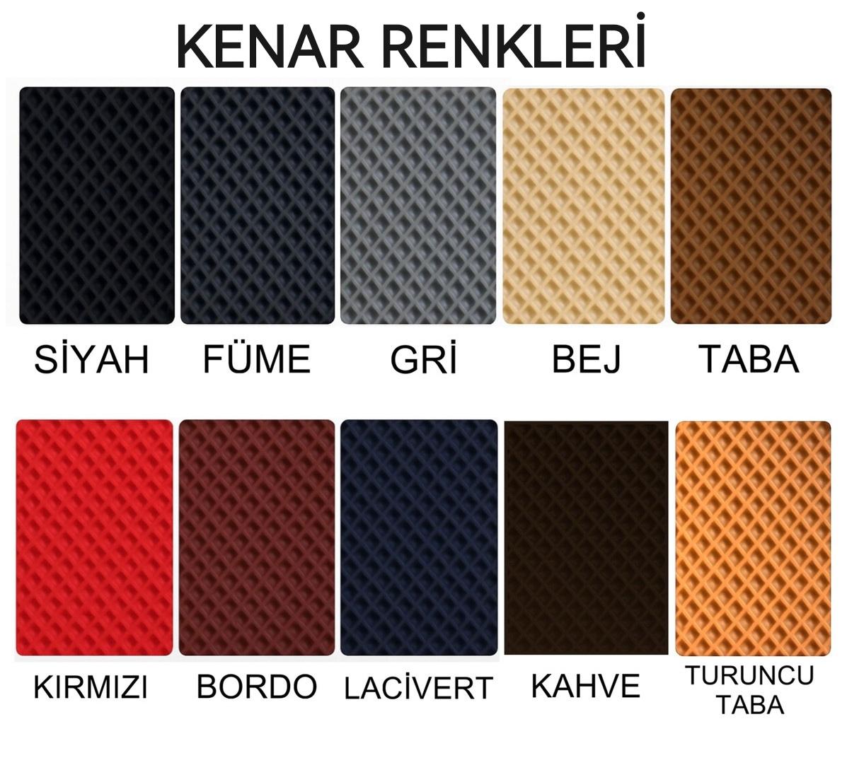 Renault Laguna 3 2008 - 2015 Akıllı Premium Eva Oto Paspas (Aksesuarlar Fiyata Dahil Değildir)