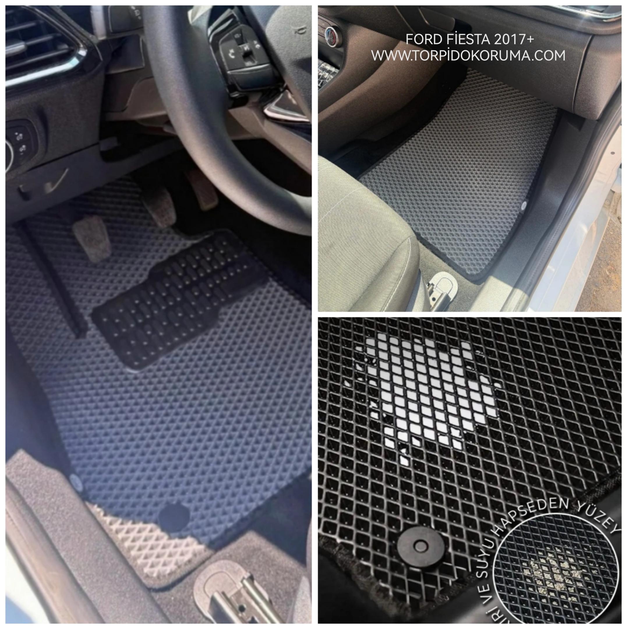 Ford Fiesta 2017+ Akıllı Premium Eva Oto Paspas (Aksesuarlar Fiyata Dahil Değildir)