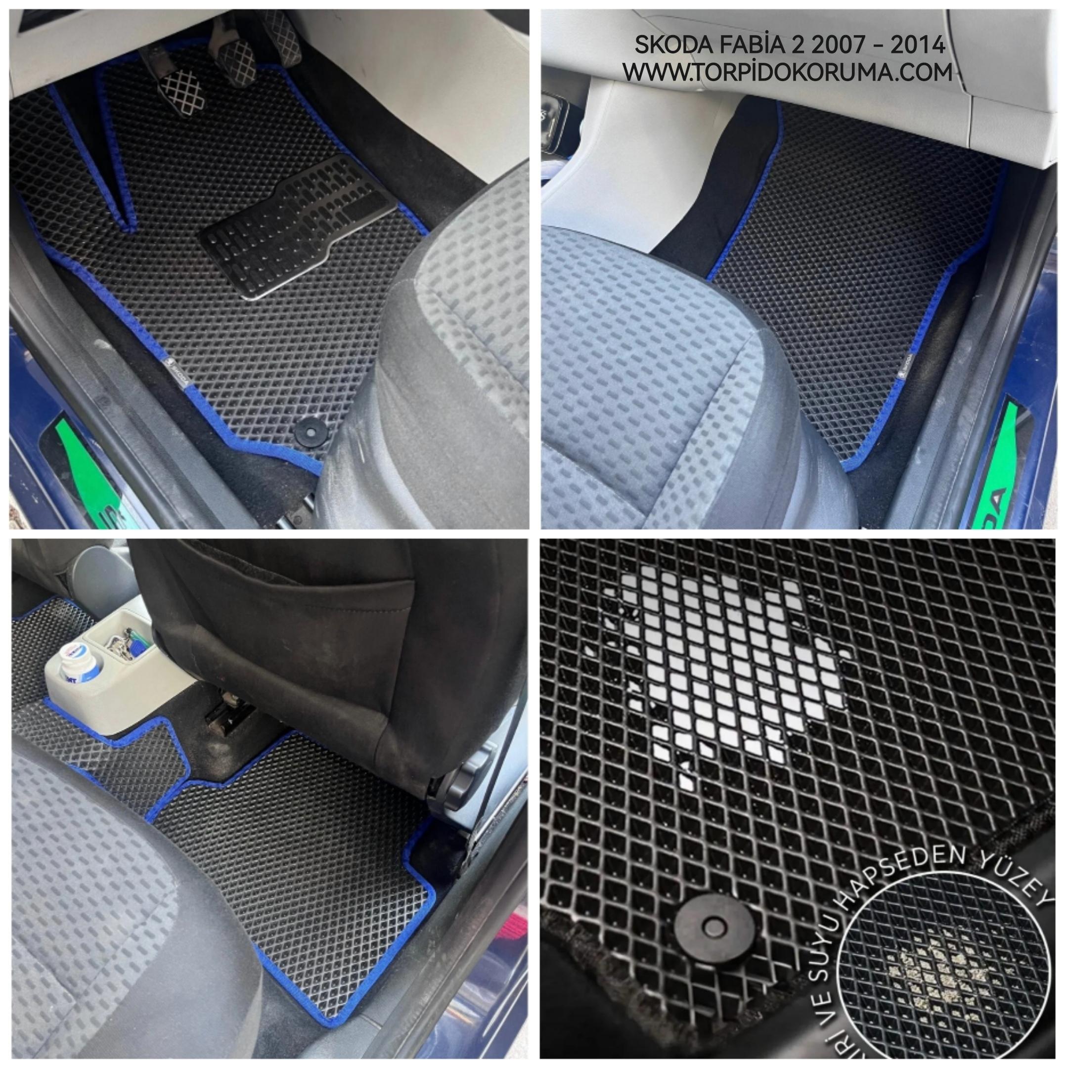 Skoda Fabia 2 2007 - 2014 Akıllı Premium Eva Oto Paspas (Aksesuarlar Fiyata Dahil Değildir)