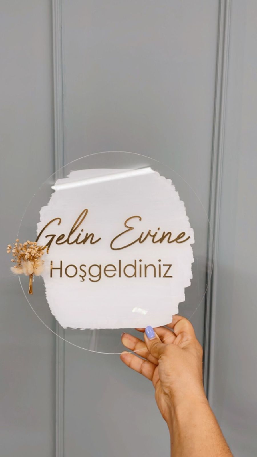 Gelin Evine Hoşgeldiniz Kapı Süsü 30 cm