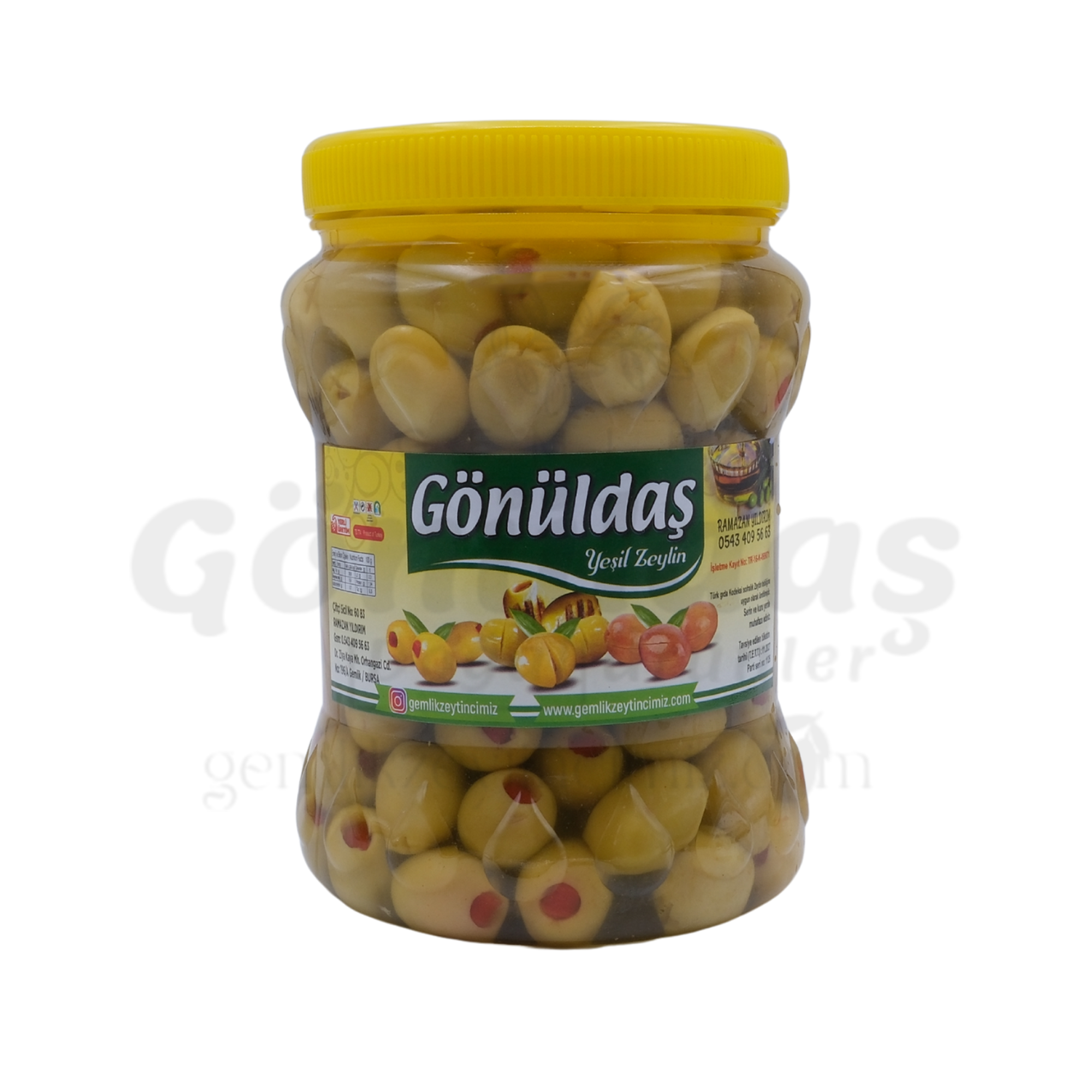 Yeşil Biber Dolgulu Zeytin (900 Gr)