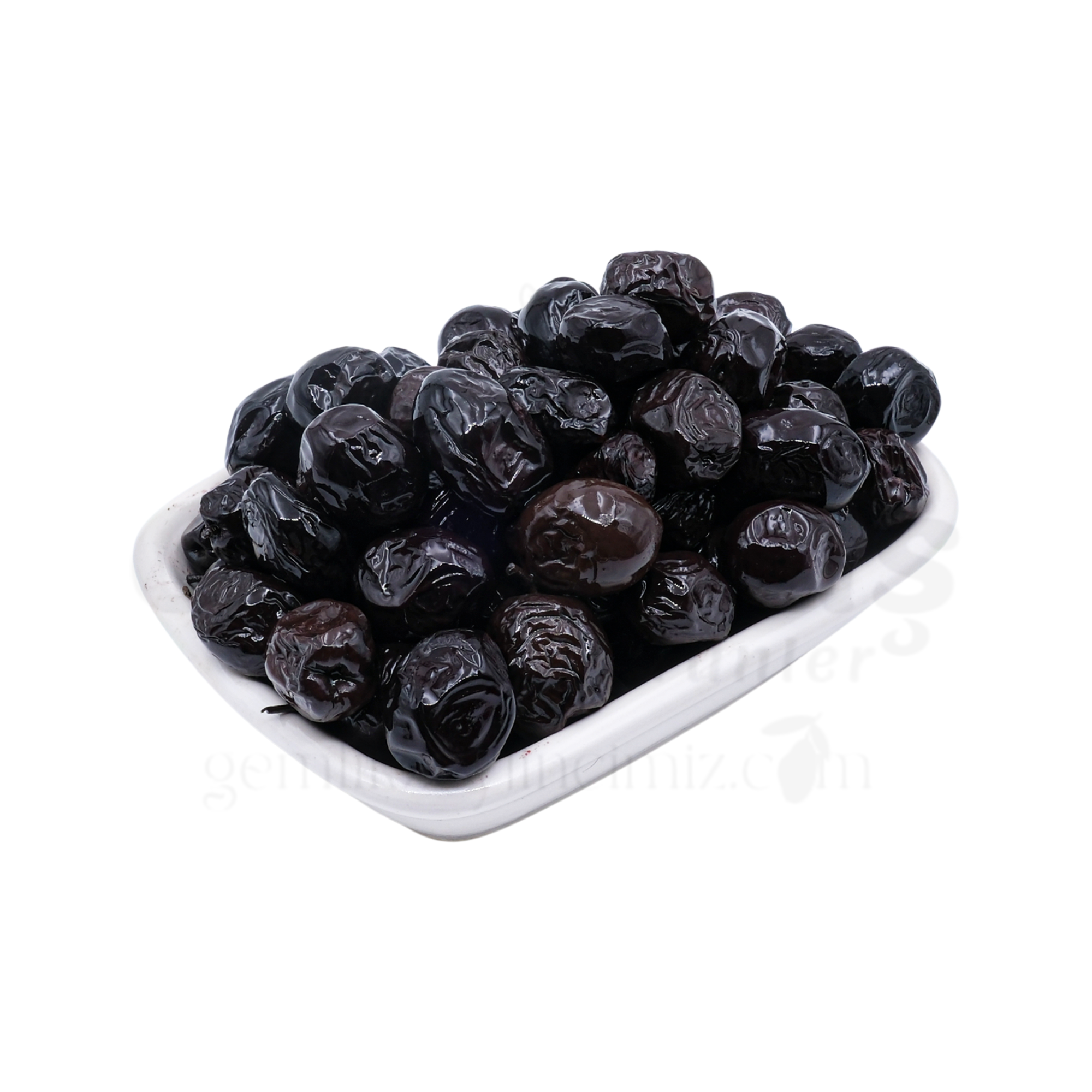 Taşbaskı Yanaklı Gurme Siyah Zeytin - 1 Kg