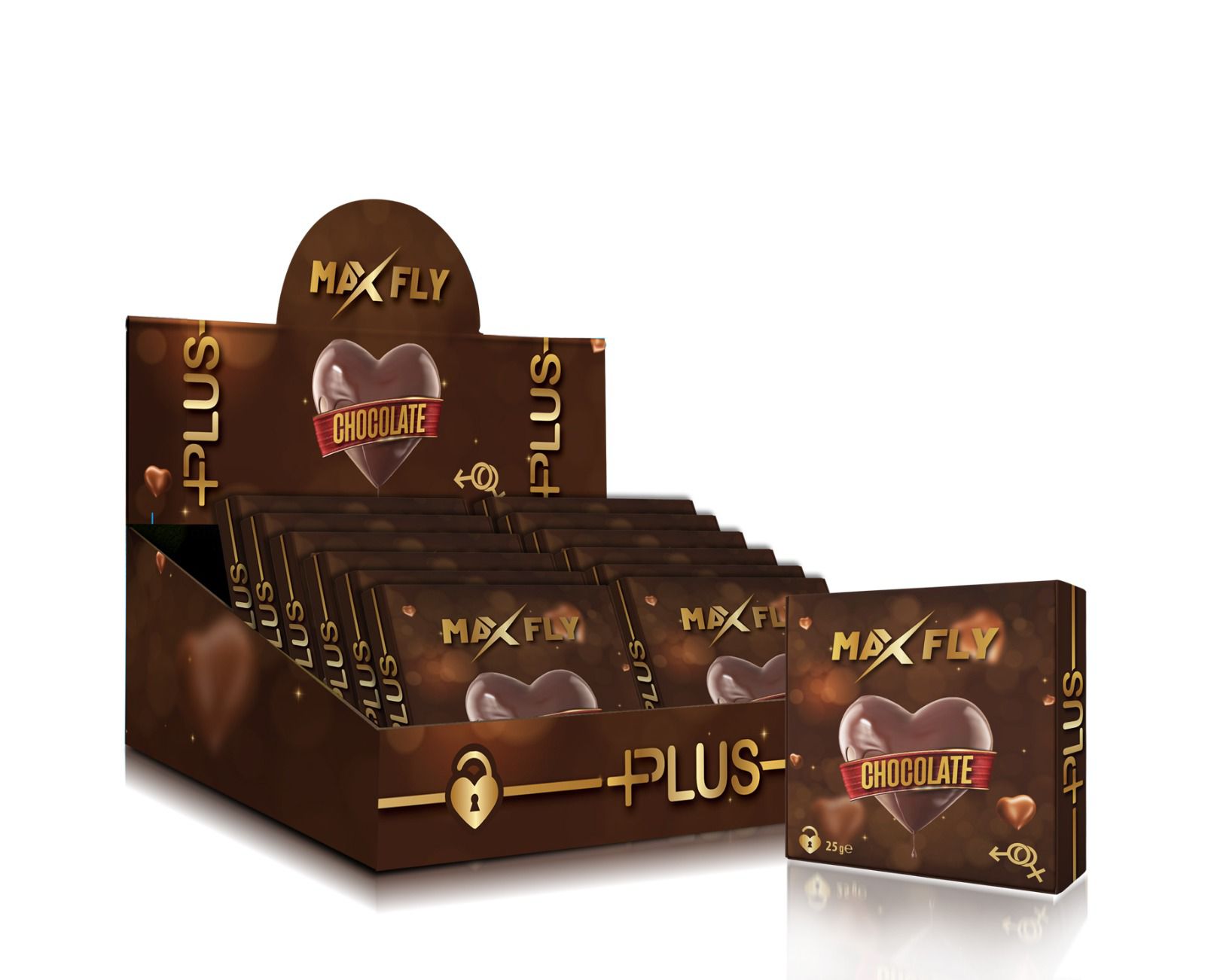Max Fly Afrodizyak Etkili Çikolata 12 Adet x 25 gr