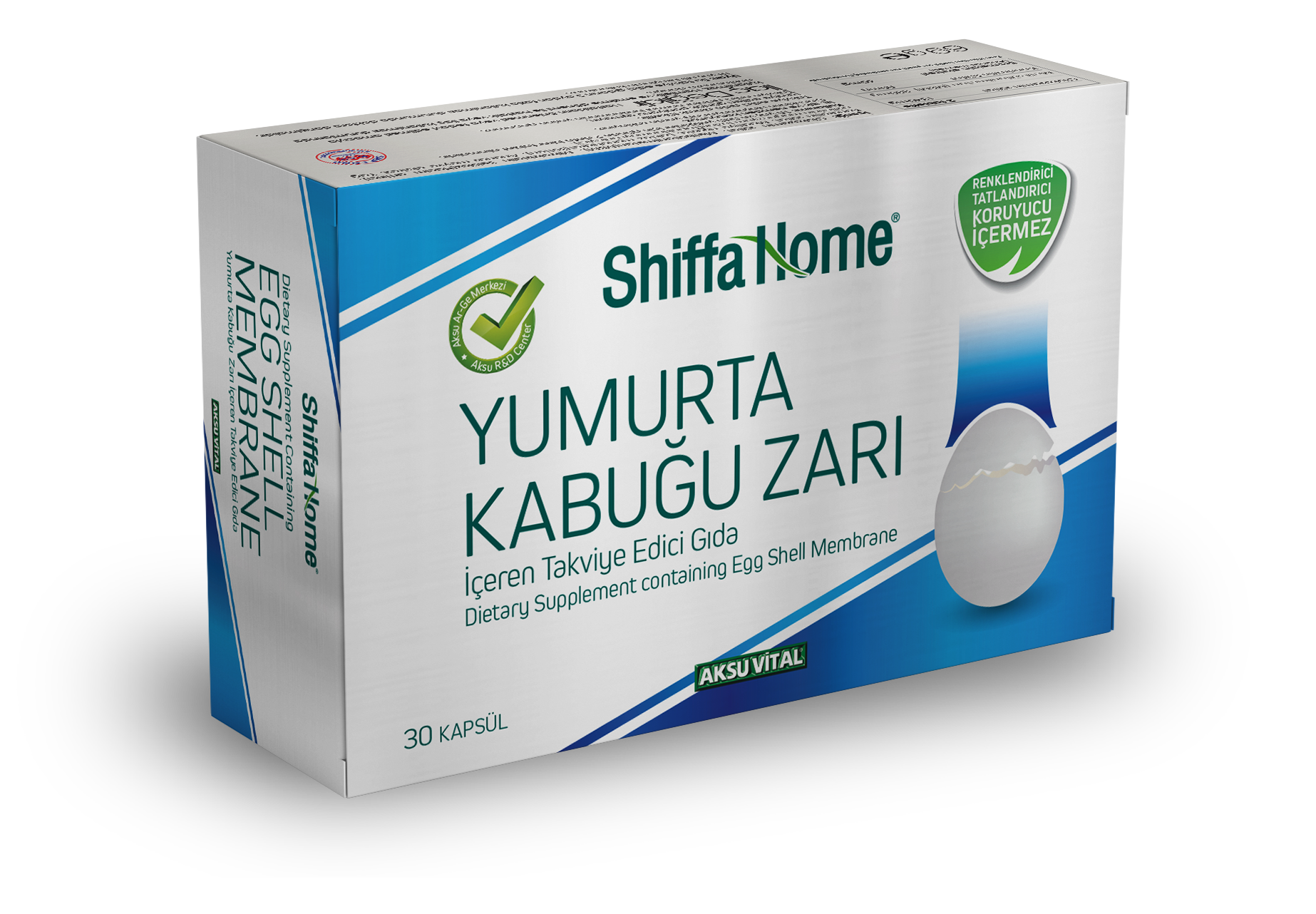 Shiffa Home Yumurta Kabuğu Zarı 30 Kapsül