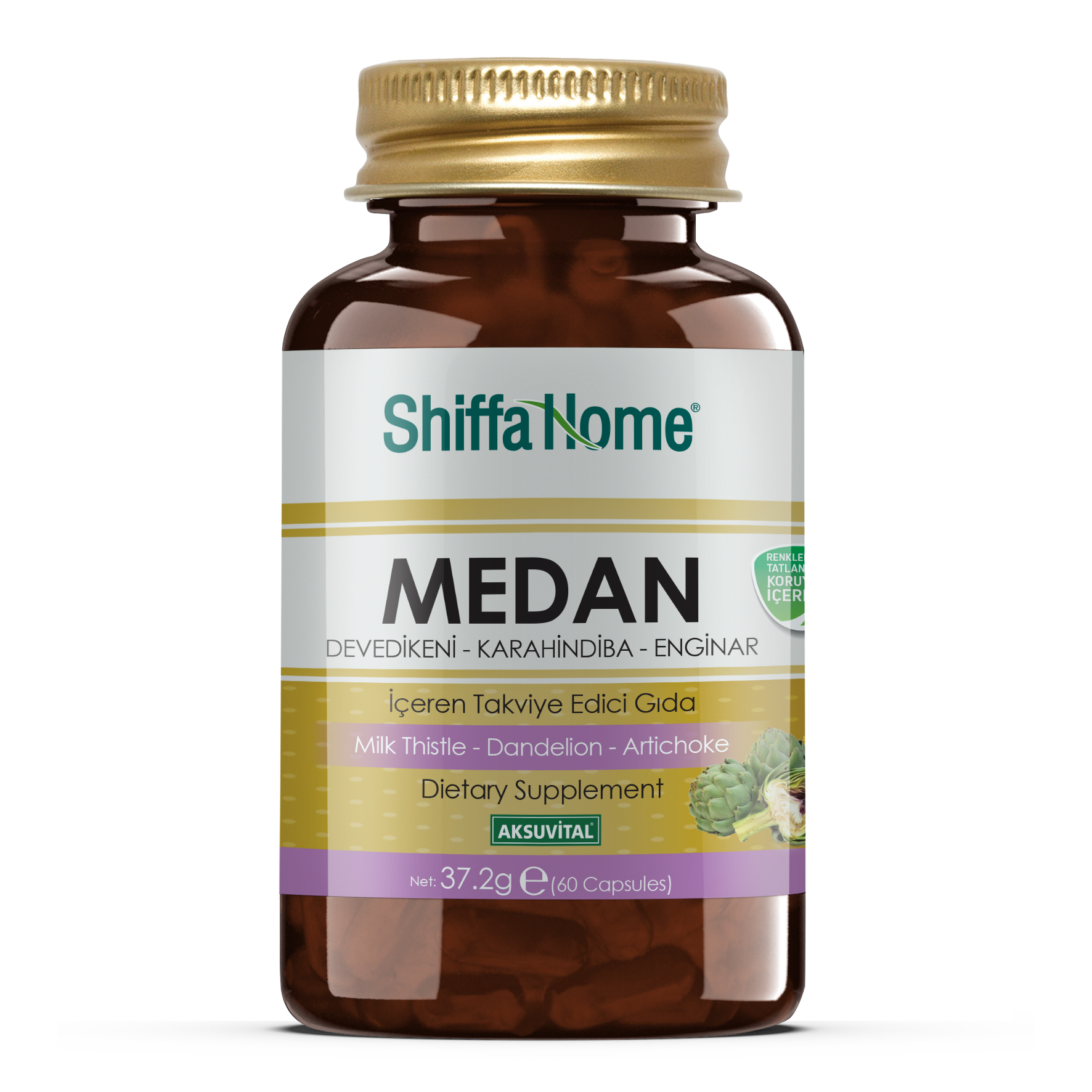 Shiffa Home Medan 60 Kapsül (Enginar Devedikeni Karahindiba)
