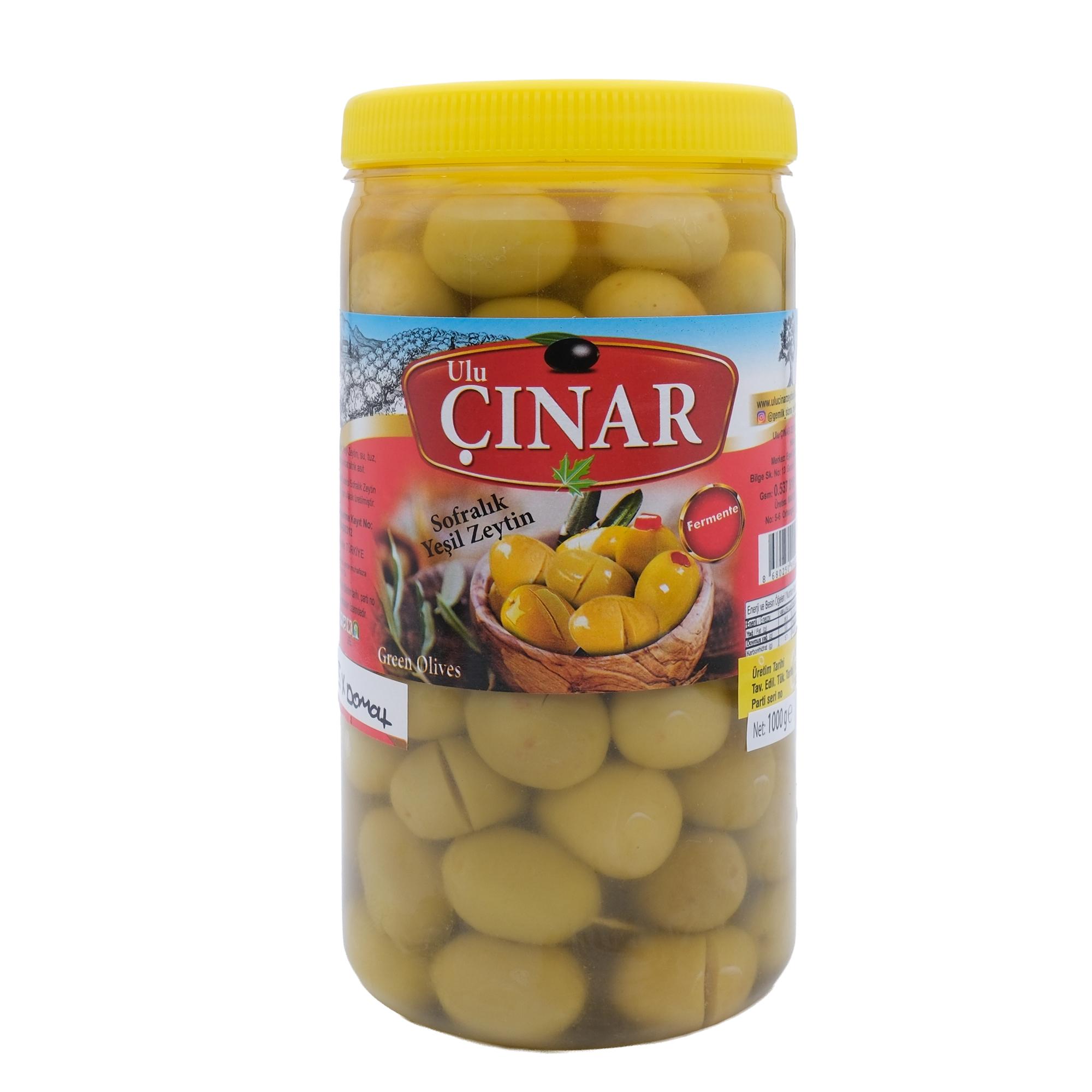 5X Domat Kırma Yeşil Zeytin (İri̇ Boy) 1 Kg